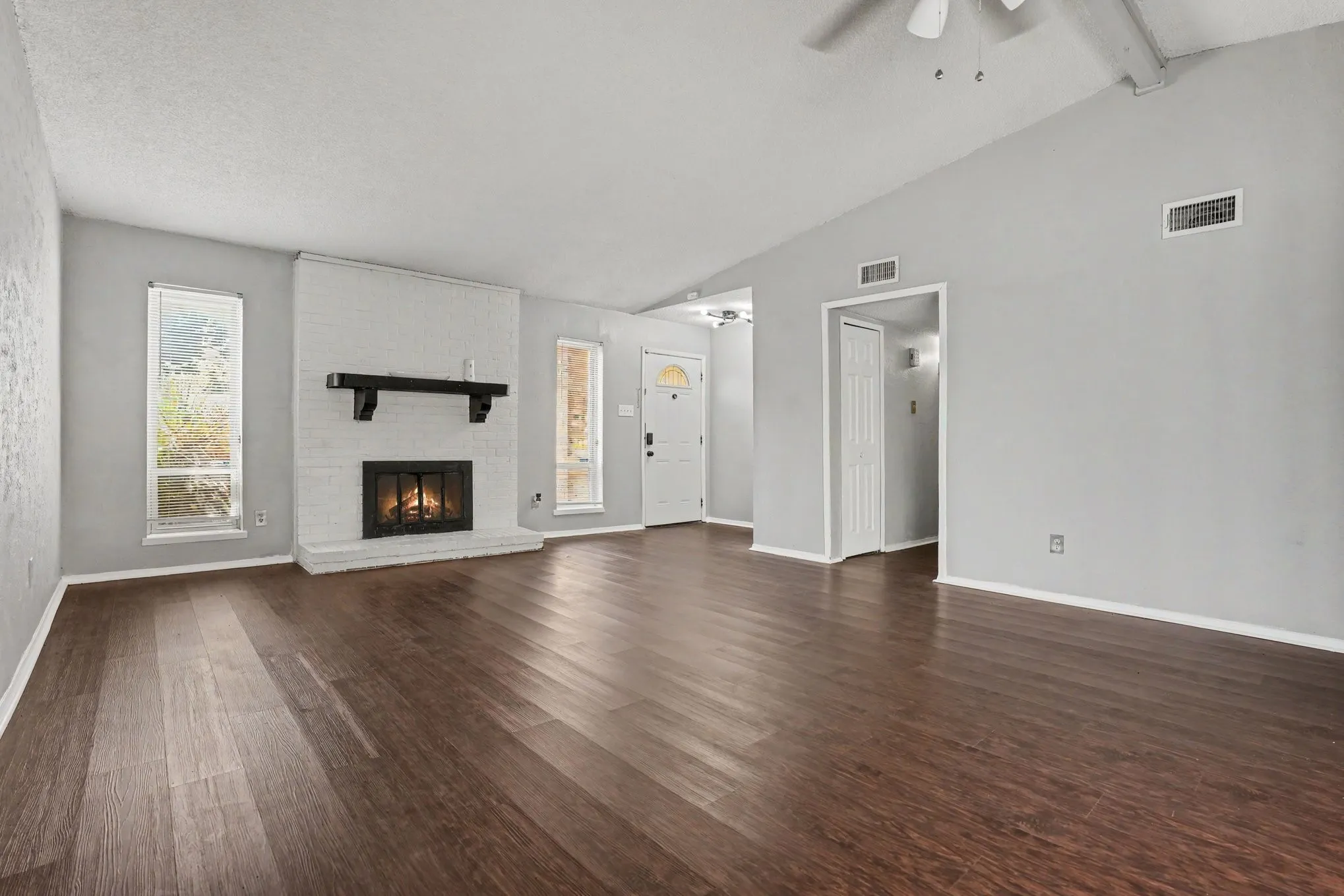 Nice open living room with great natural light.