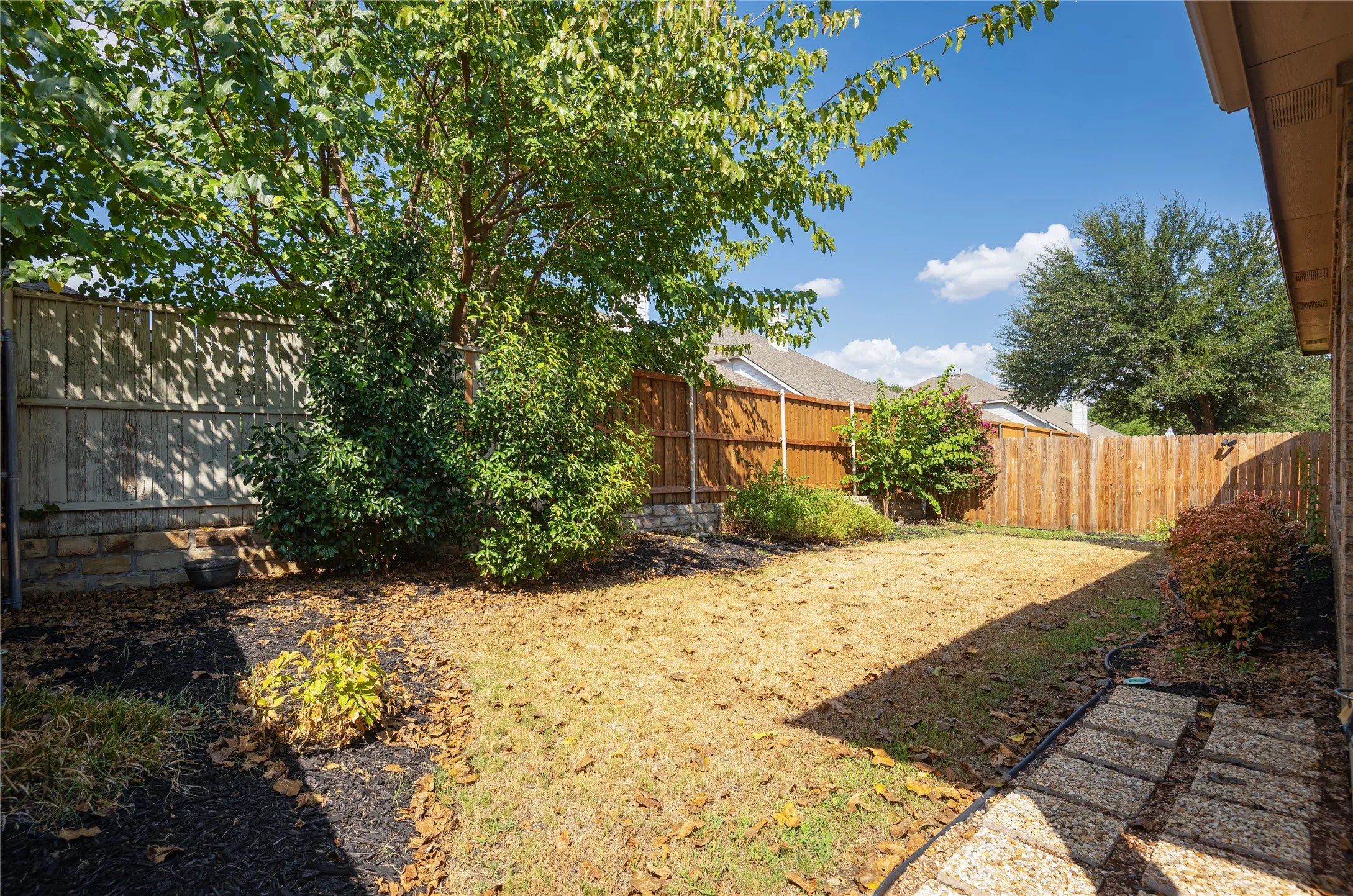 Private Back lawn