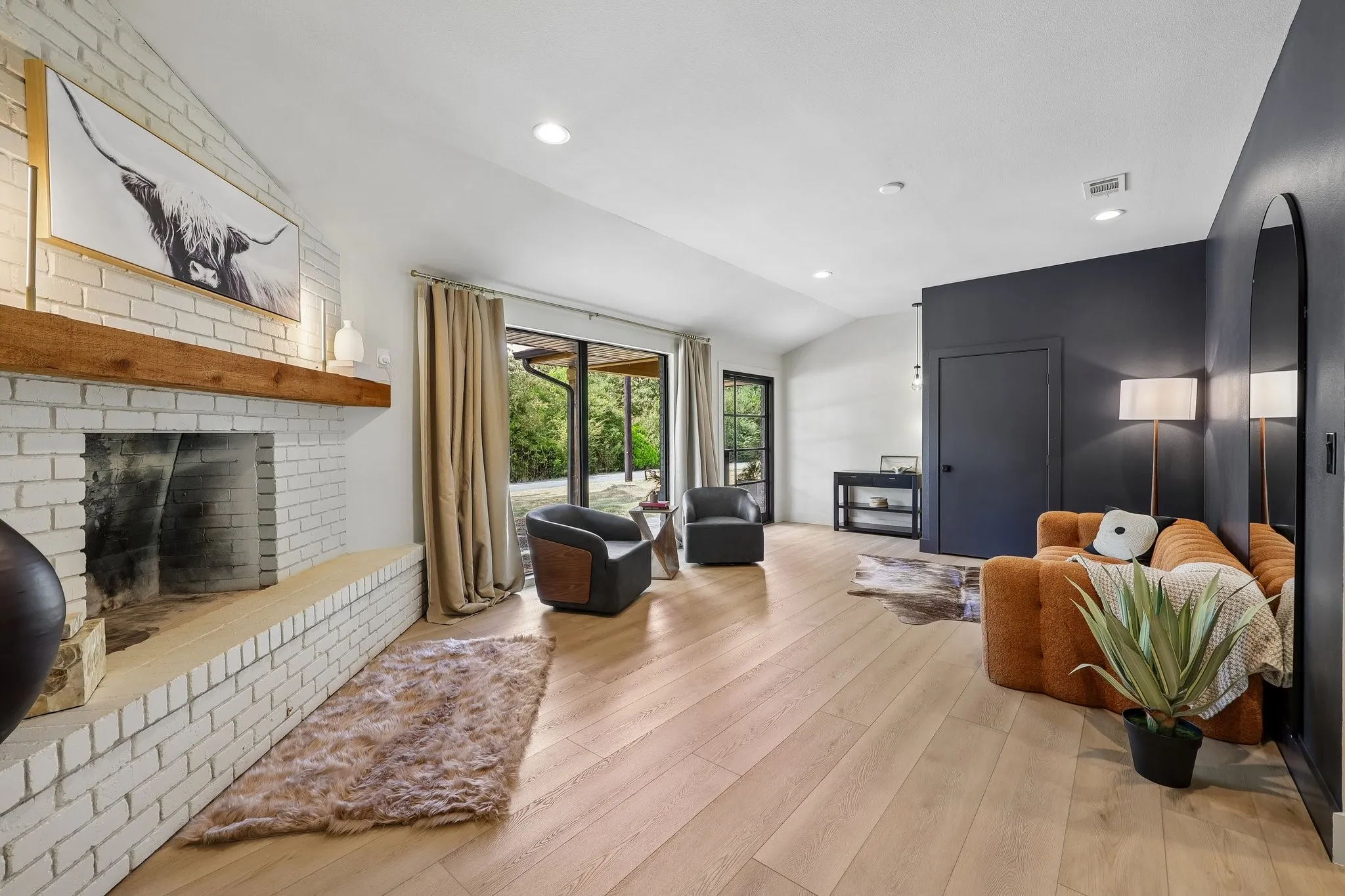 Secondary livingroom with generous coat closet.