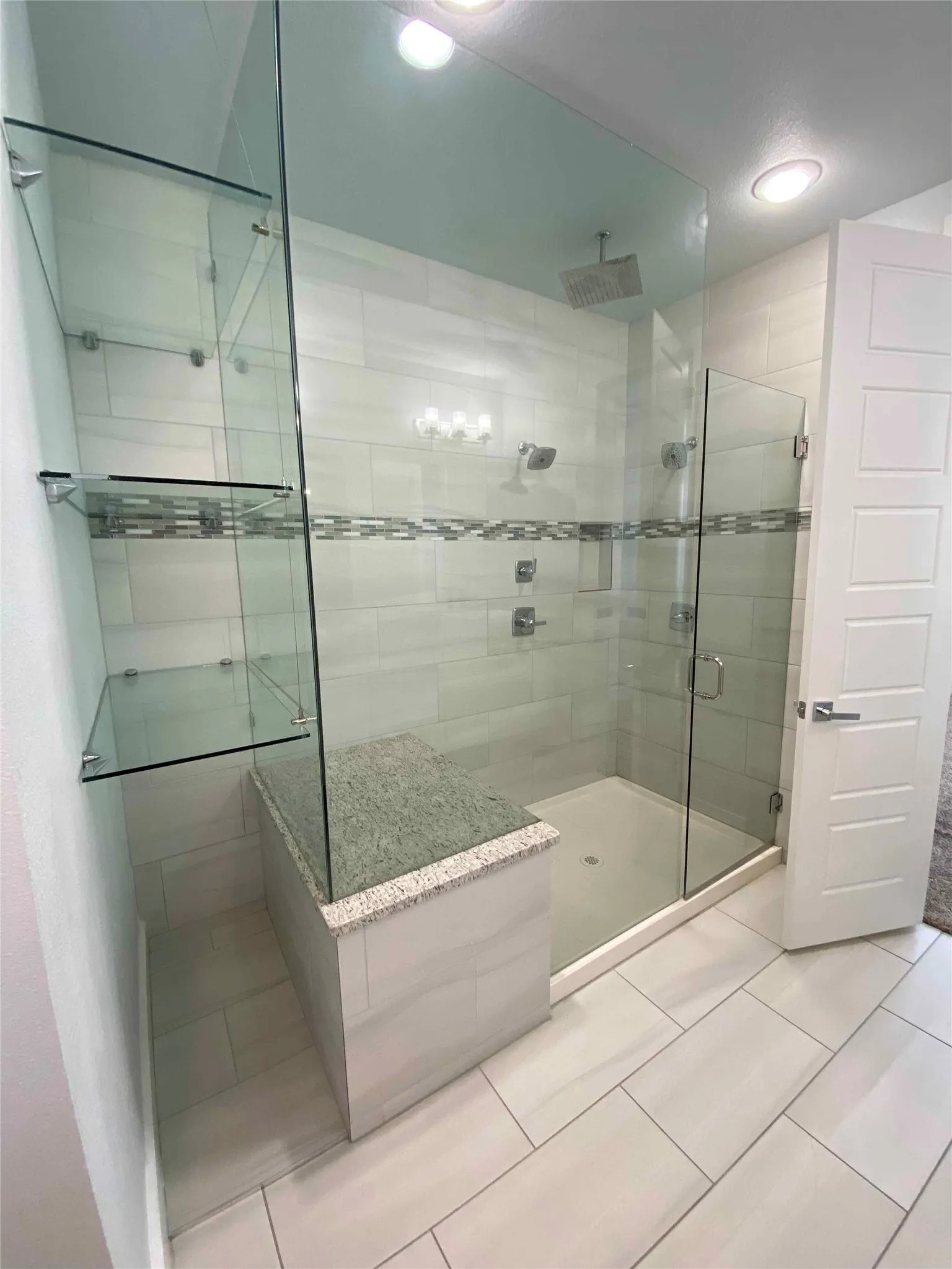 Bathroom with a shower stall