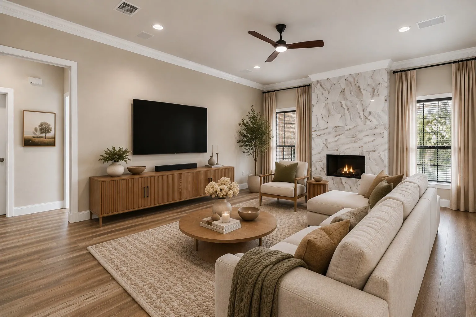 Living Room—Virtually Staged