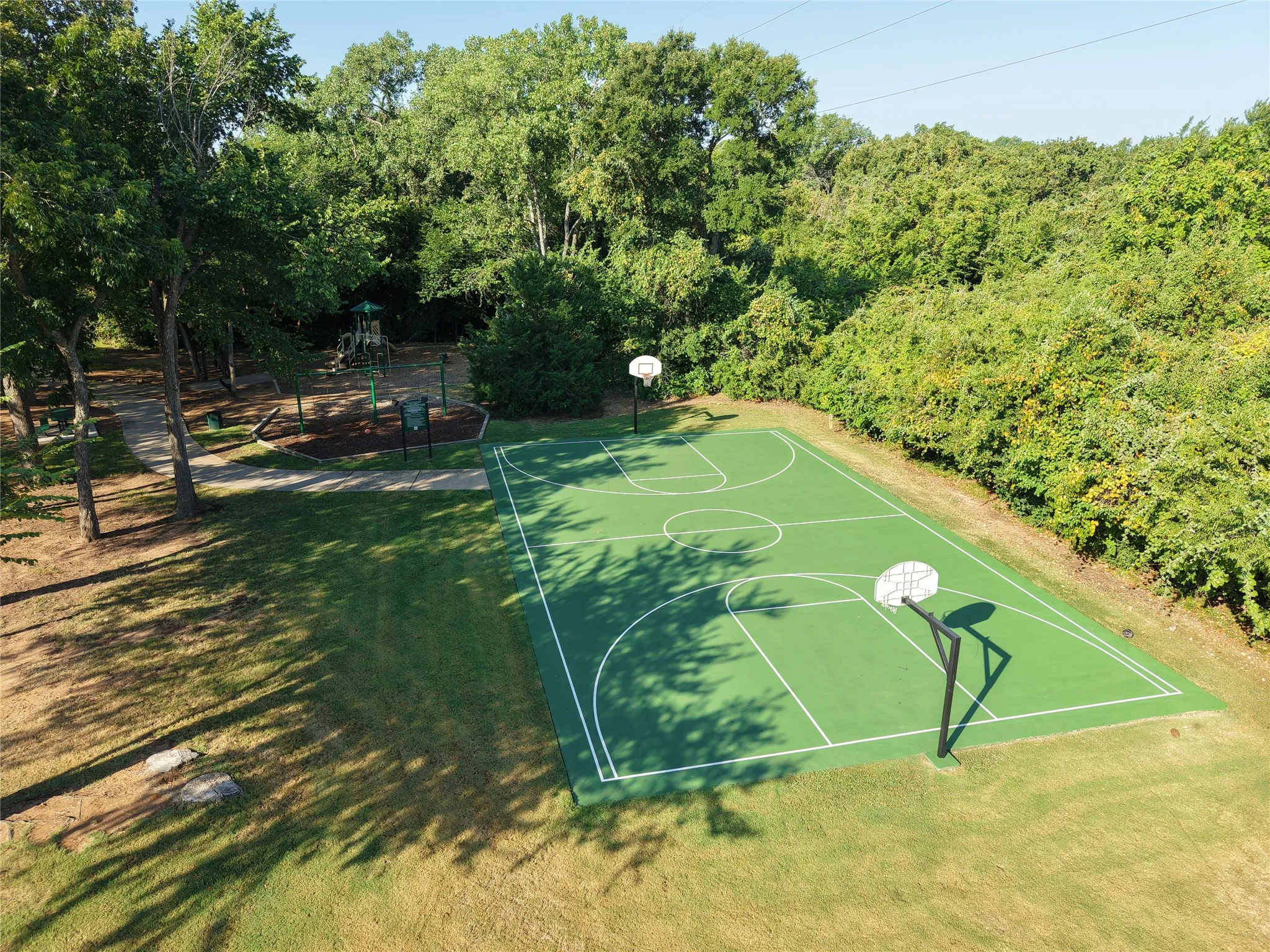 Parks and basketball courts throughout community