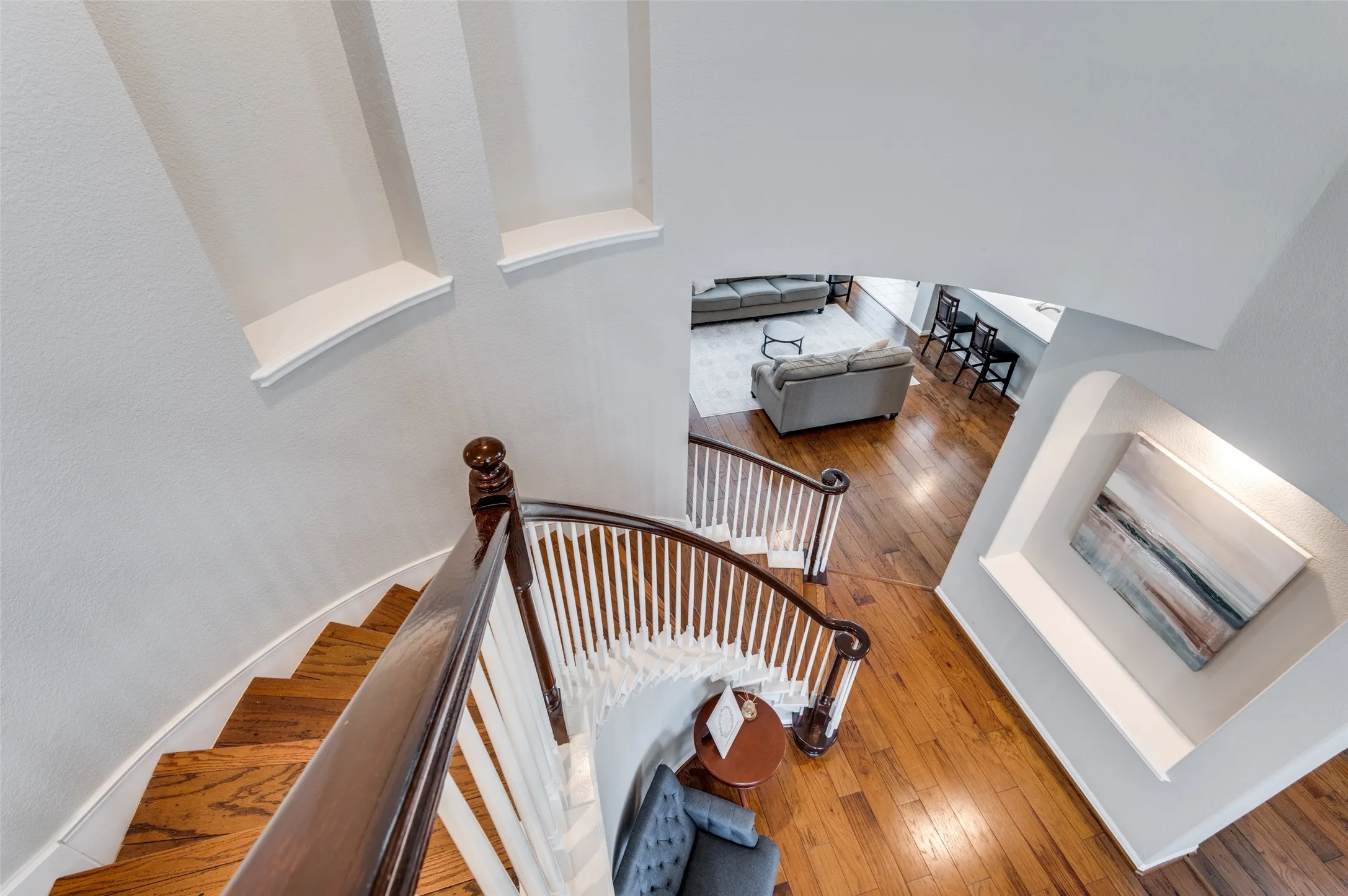 Beautiful winding staircase