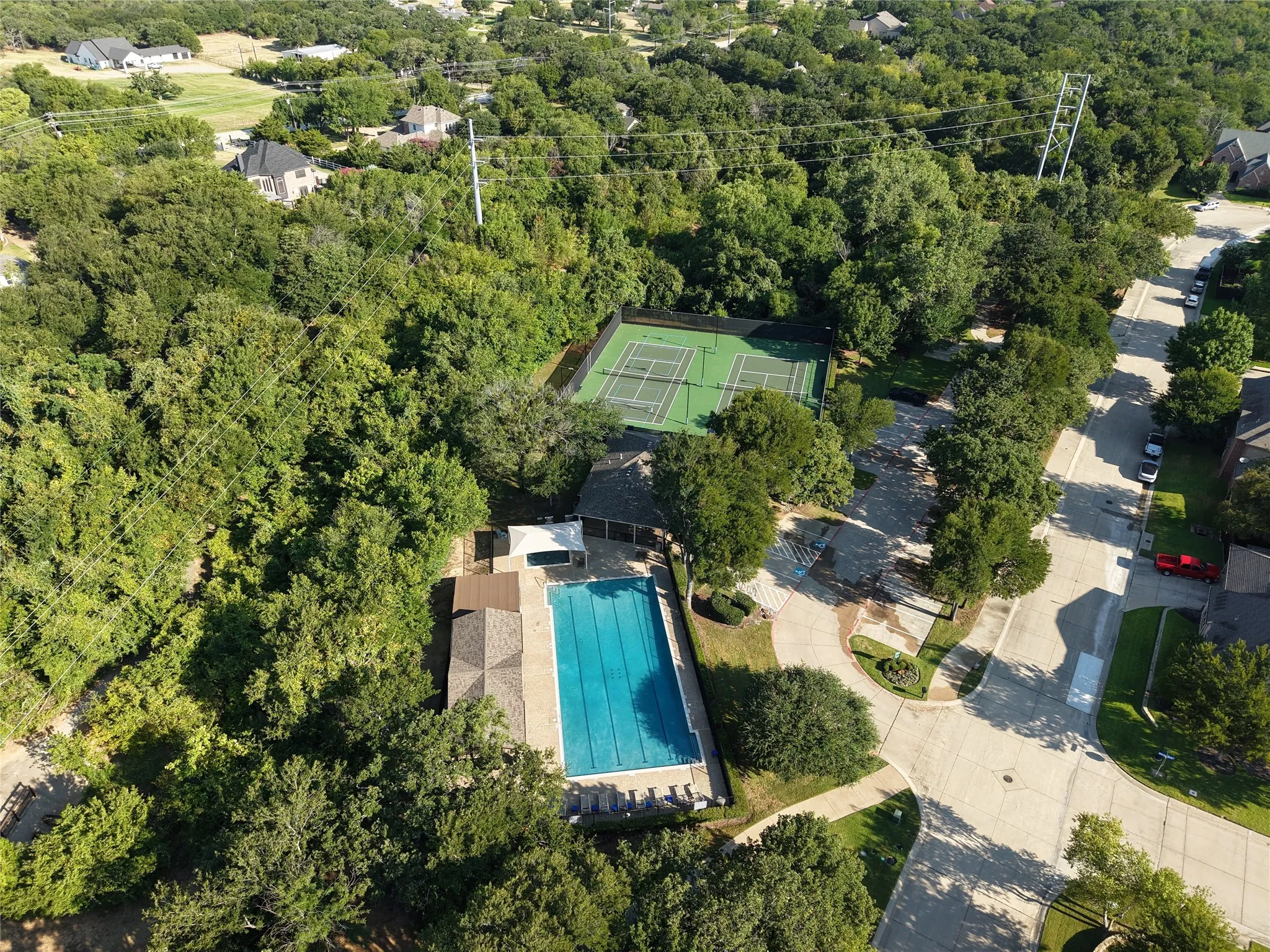 Castlewood Club House, pool and tennis courts