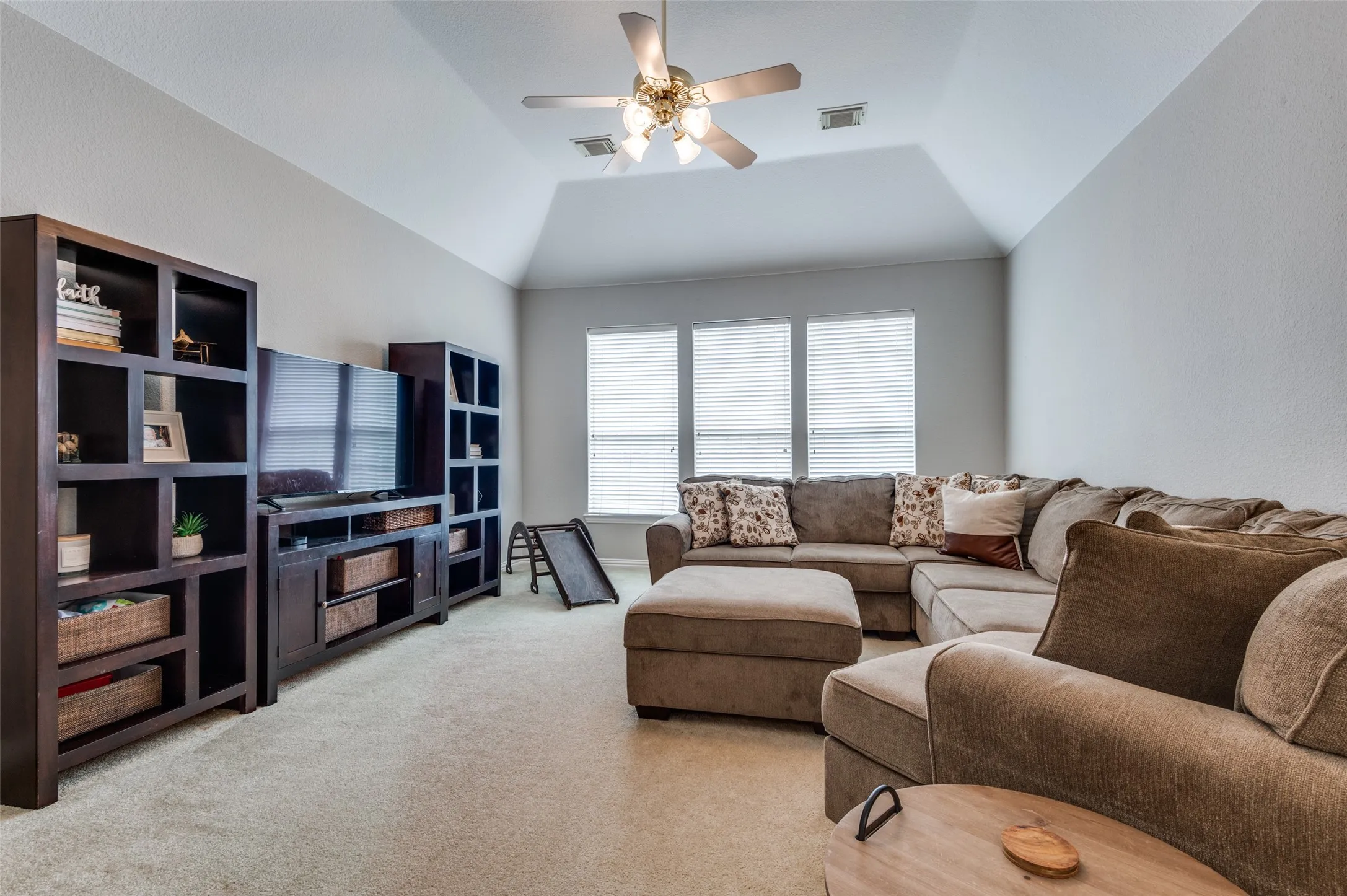 Lots of space for movie or game night