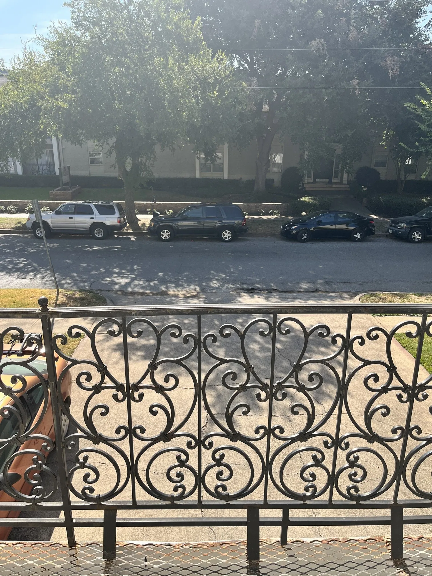 View from the front door facing Travis St