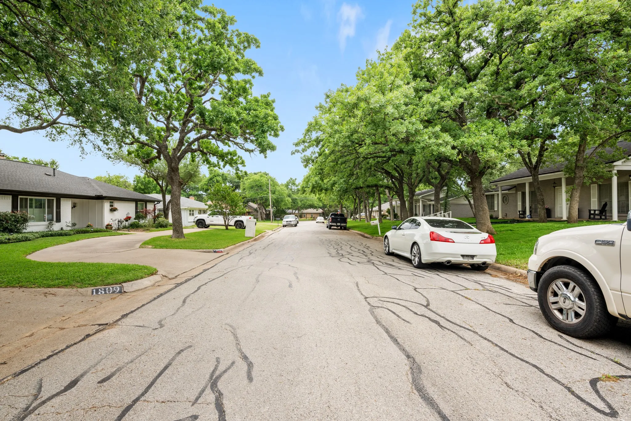 Pretty treed street!
