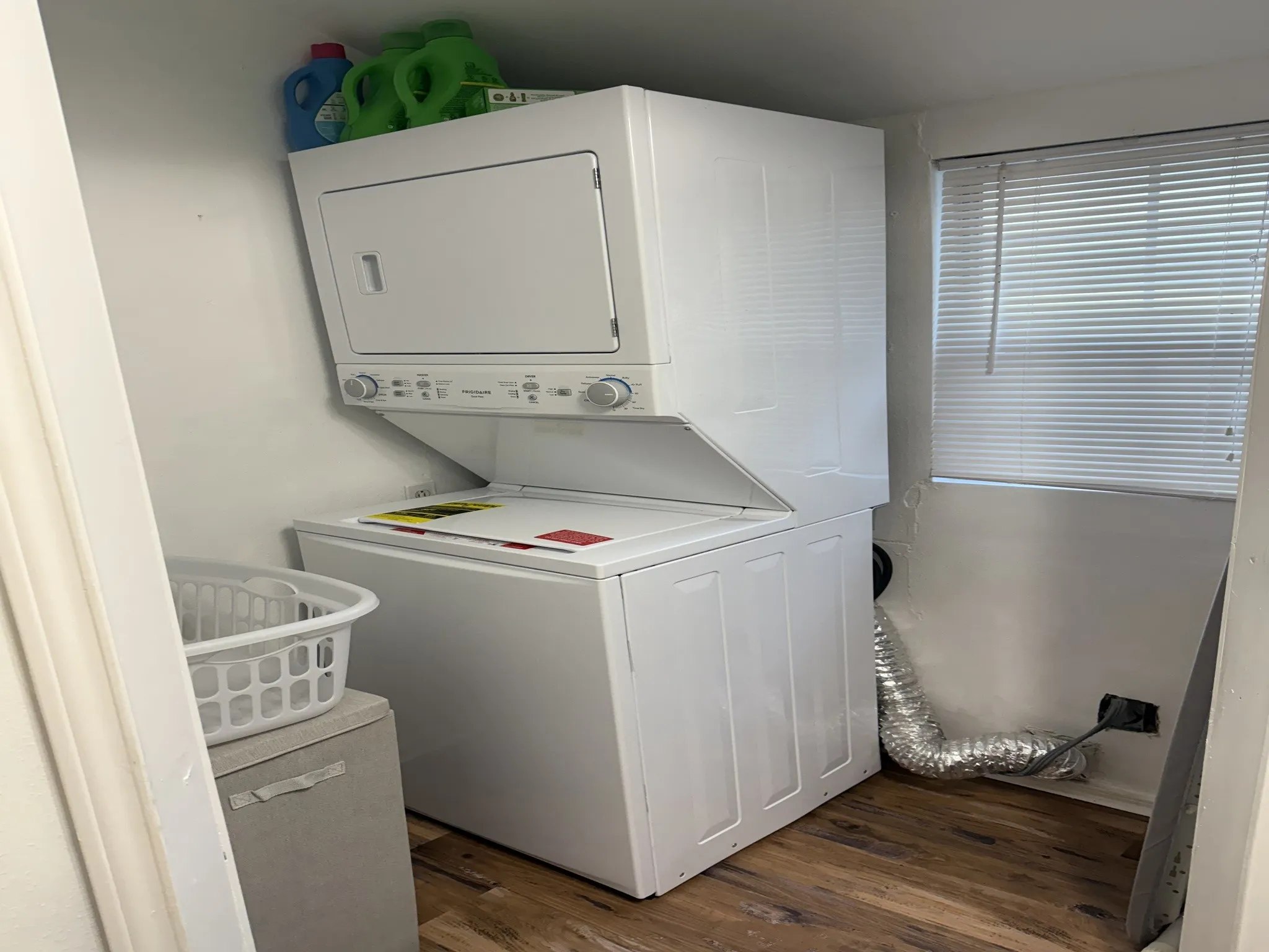 Laundry inside bathroom