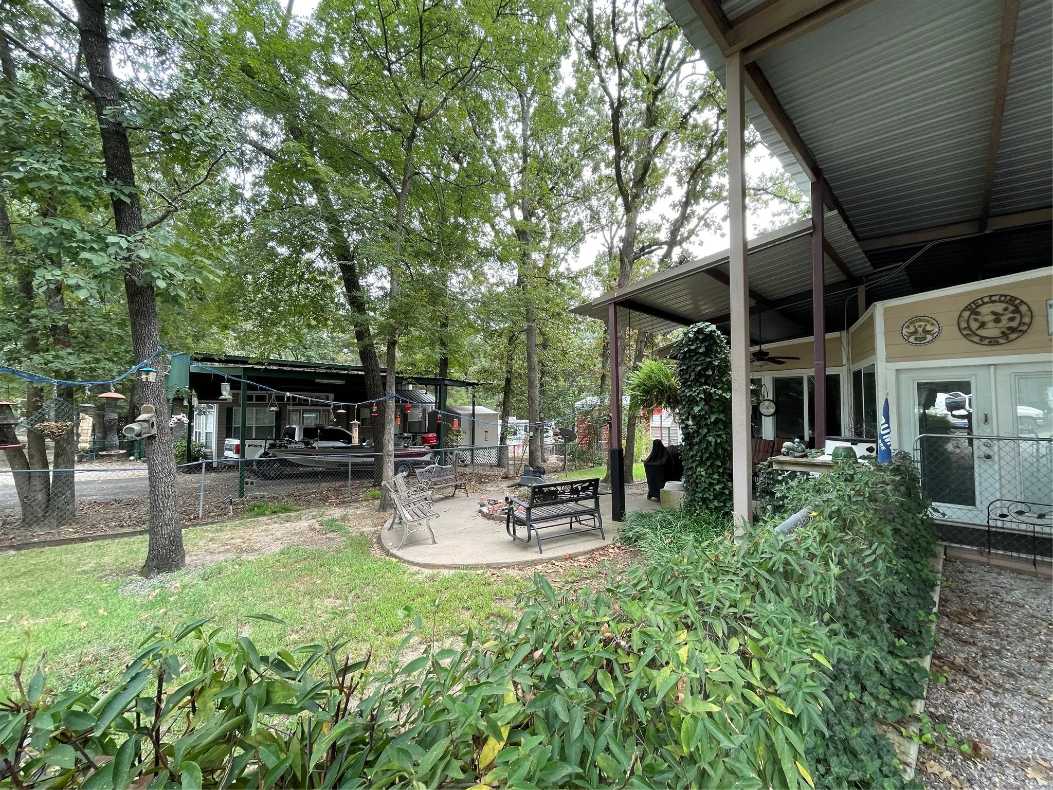 View of yard with a patio area