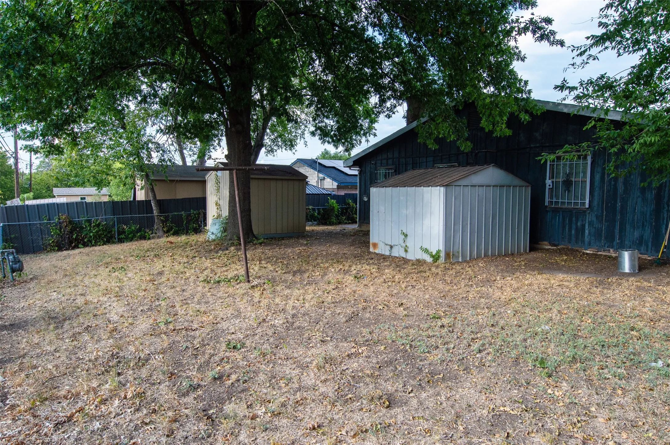 VIEW OF HUGE BACKYARD