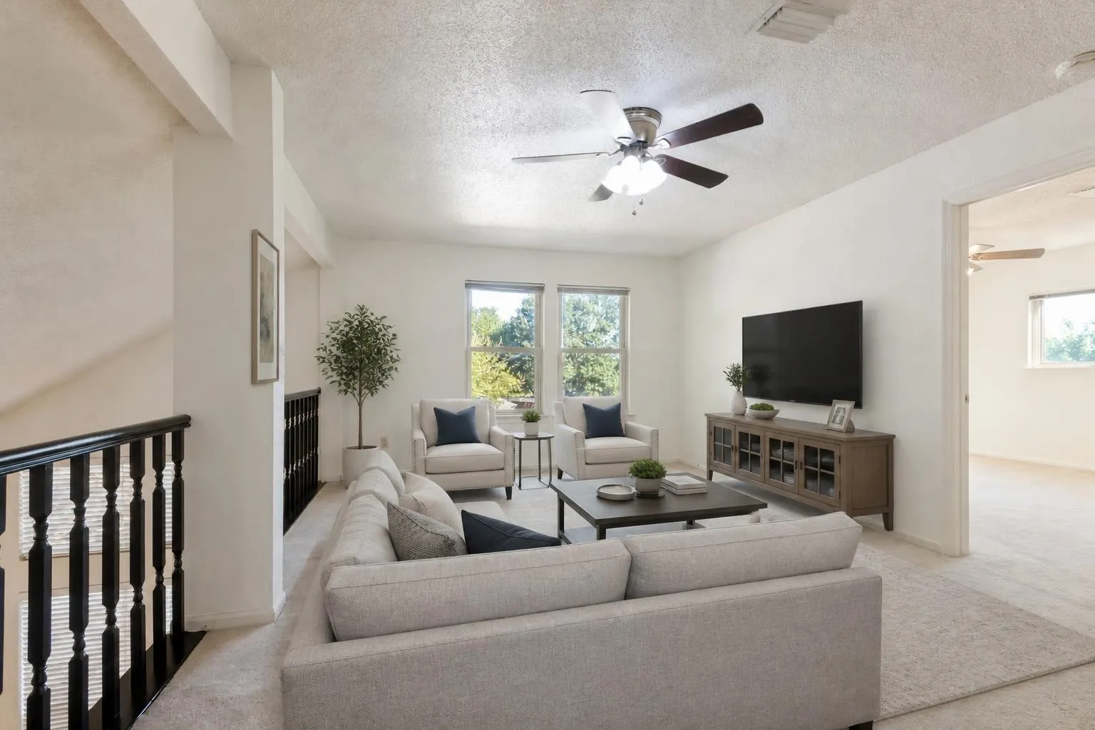 Virtually staged loft