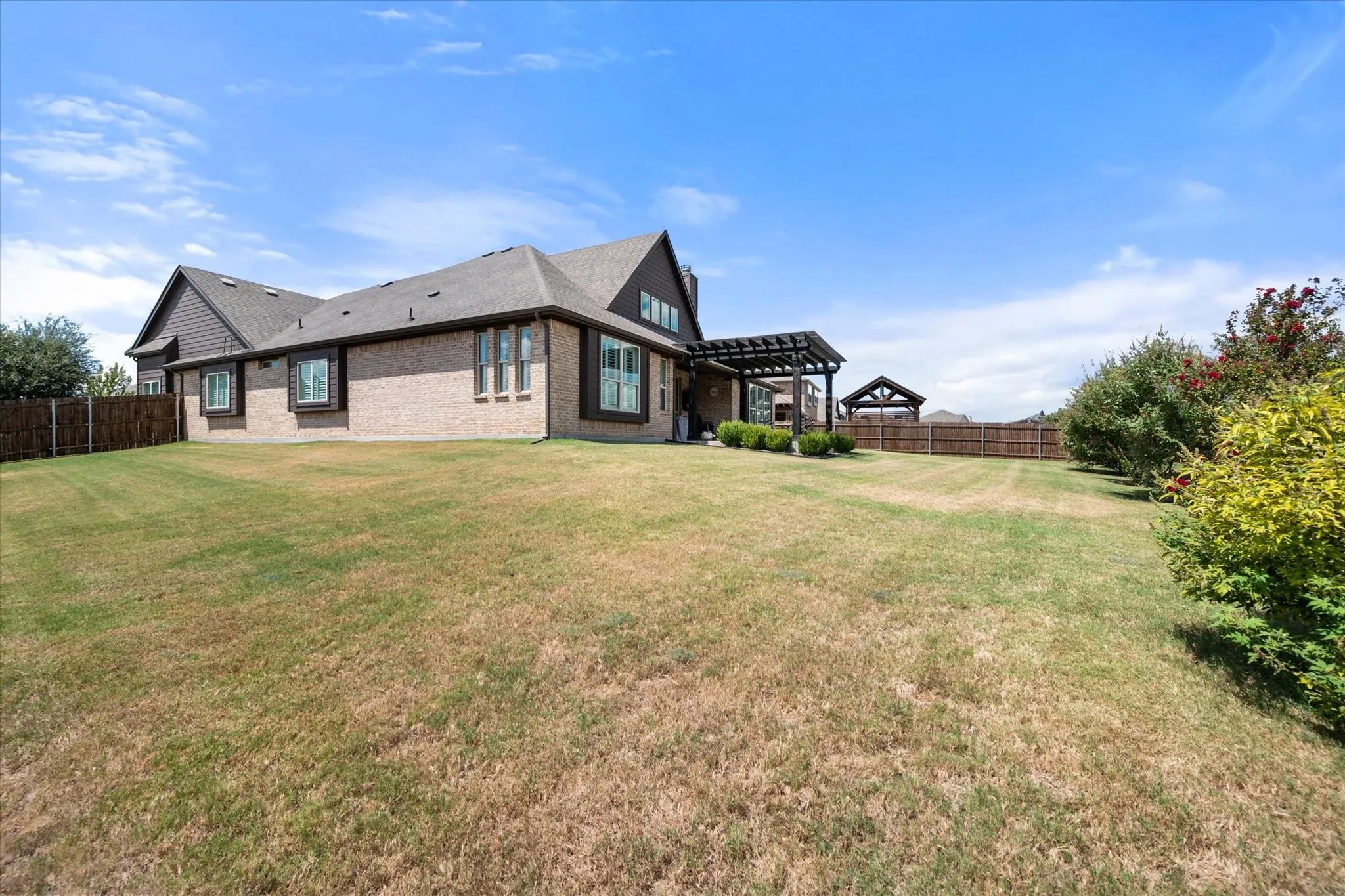 Side yard on corner side