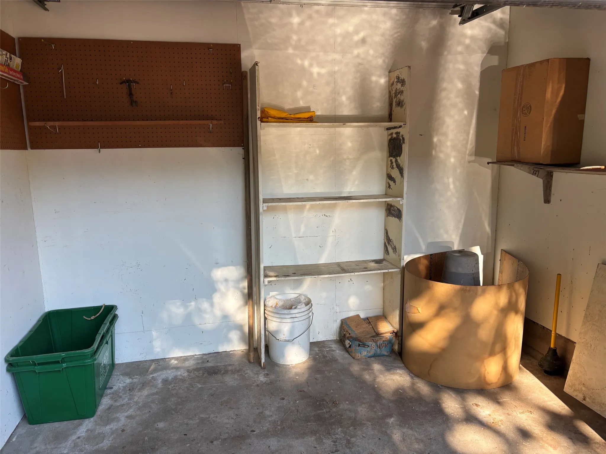 Garage conversion storage