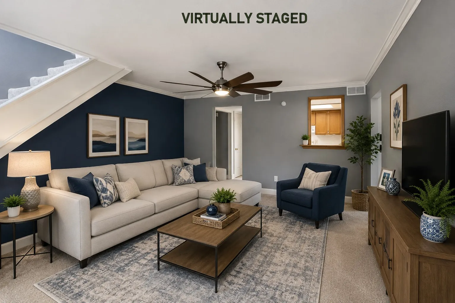 VIRTUAL STAGED LIVING ROOM