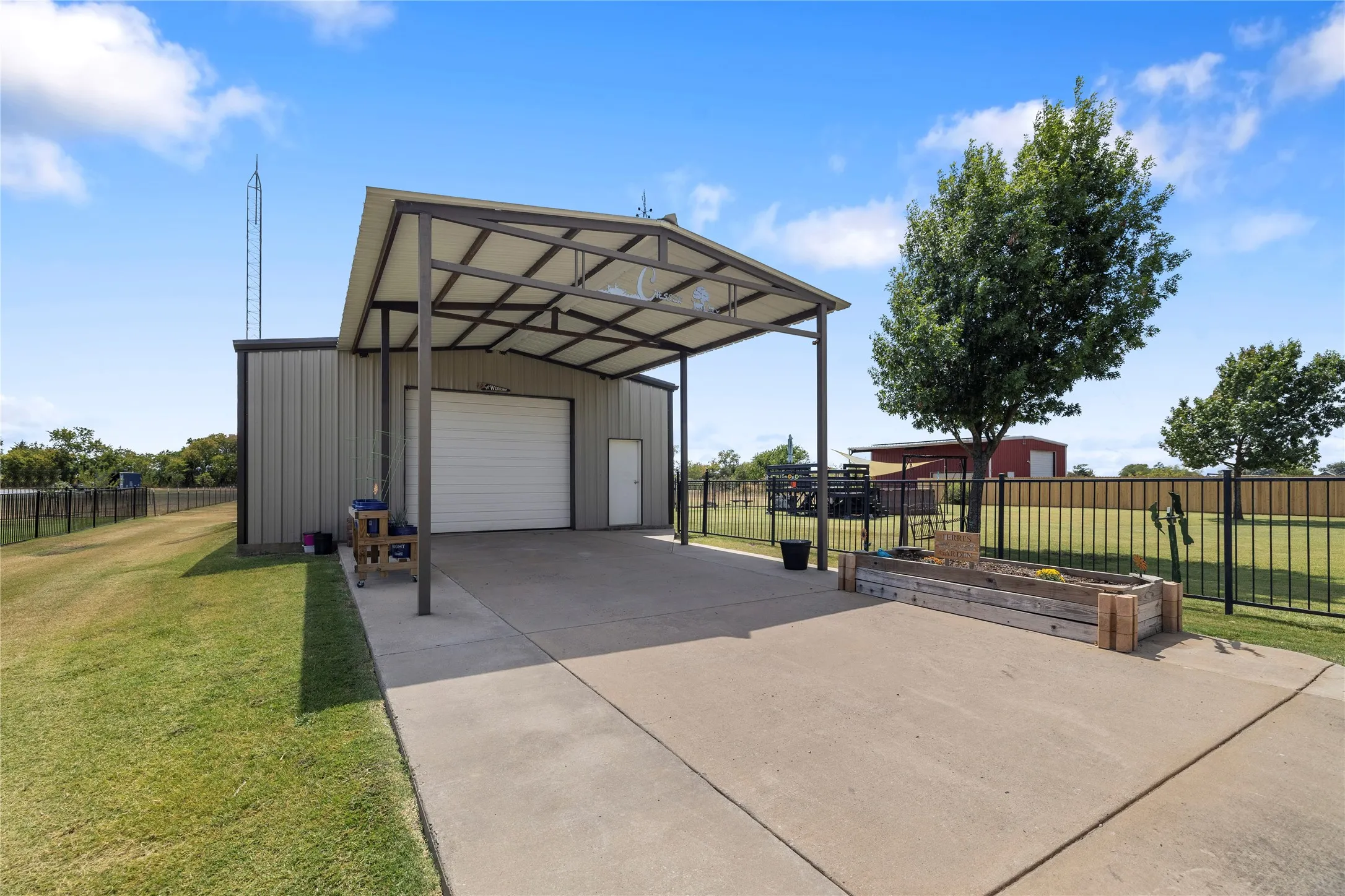 Electricity in Shop with covered carport