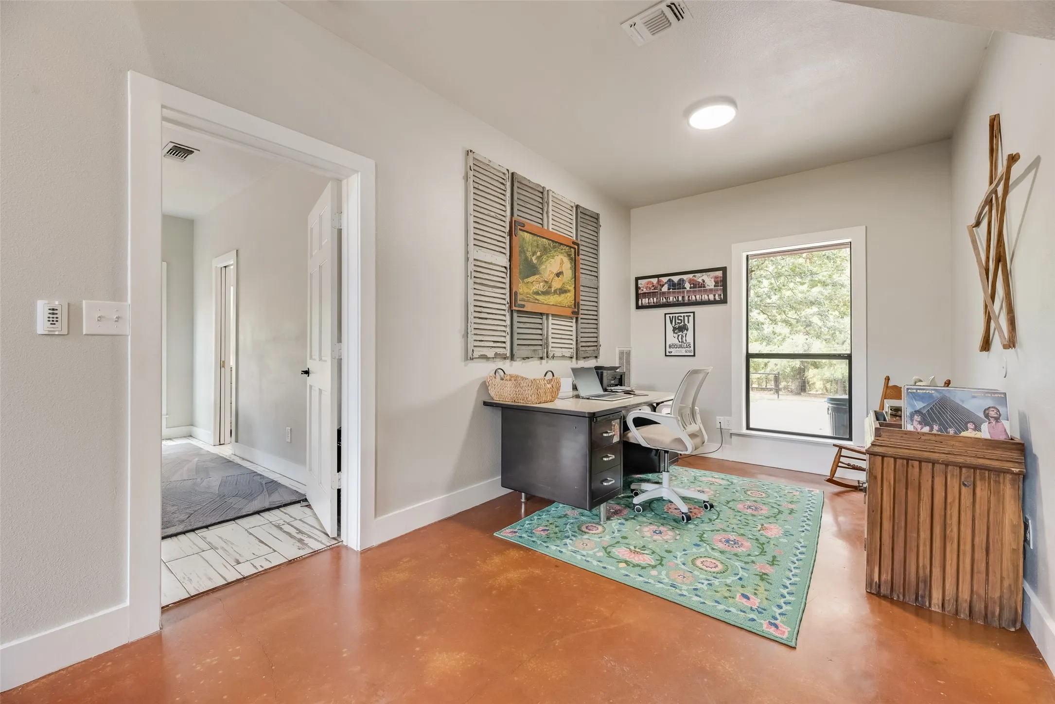 Office area right off of living area