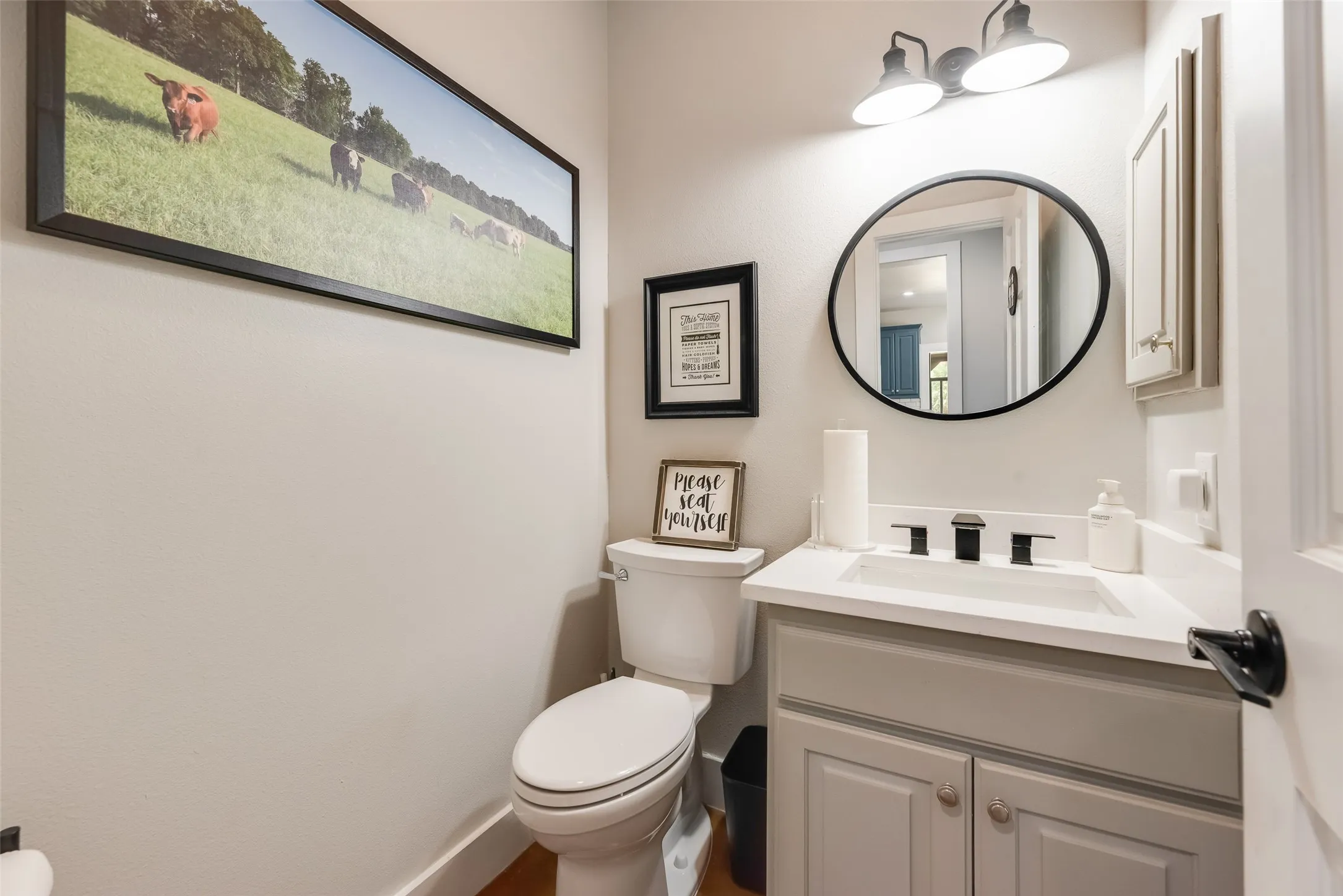 Half bath downstairs