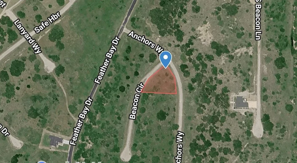 Property Map. Indicating the parcel of land and its surrounding roads and geographical features