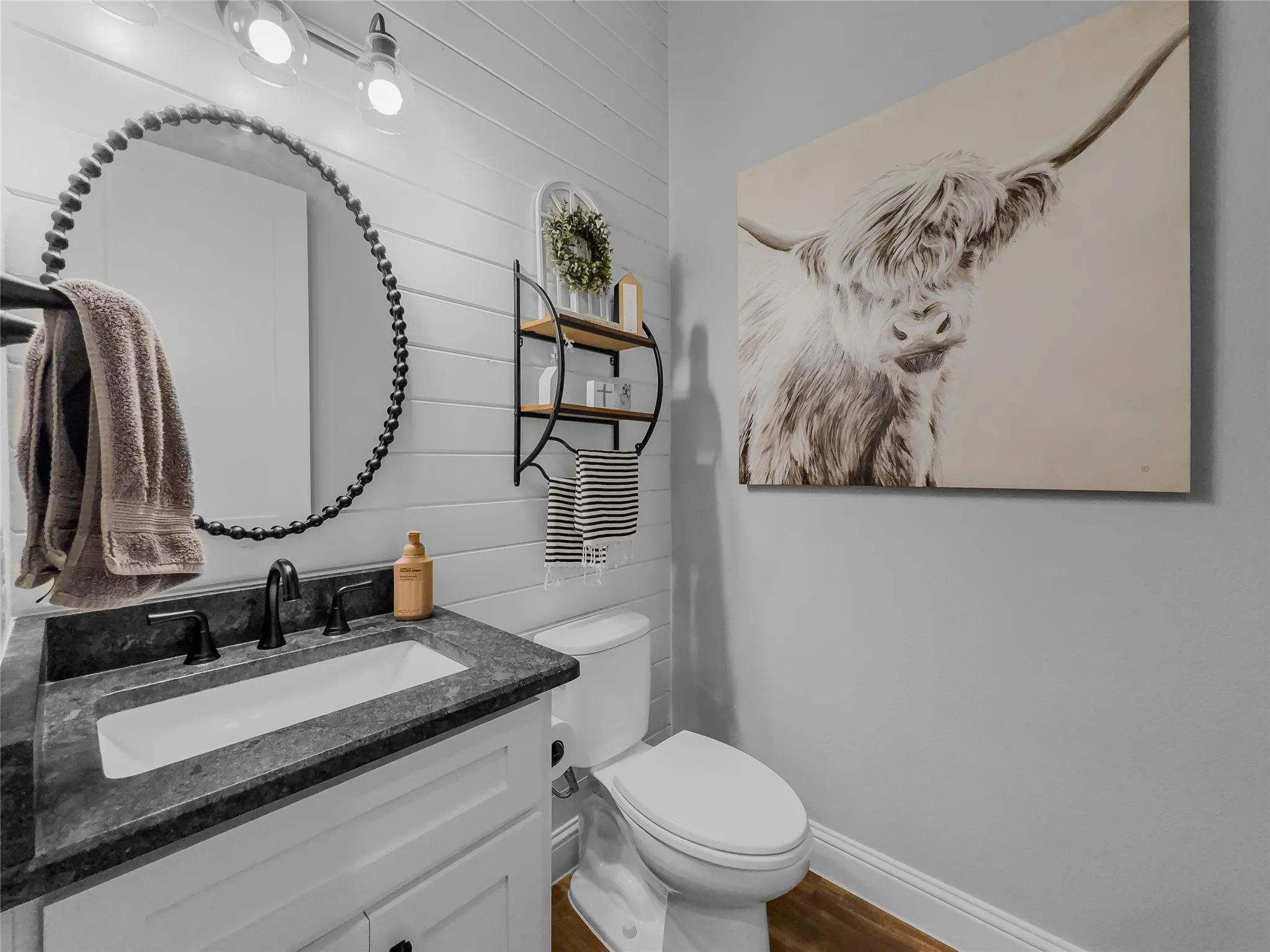 Convenient half bath