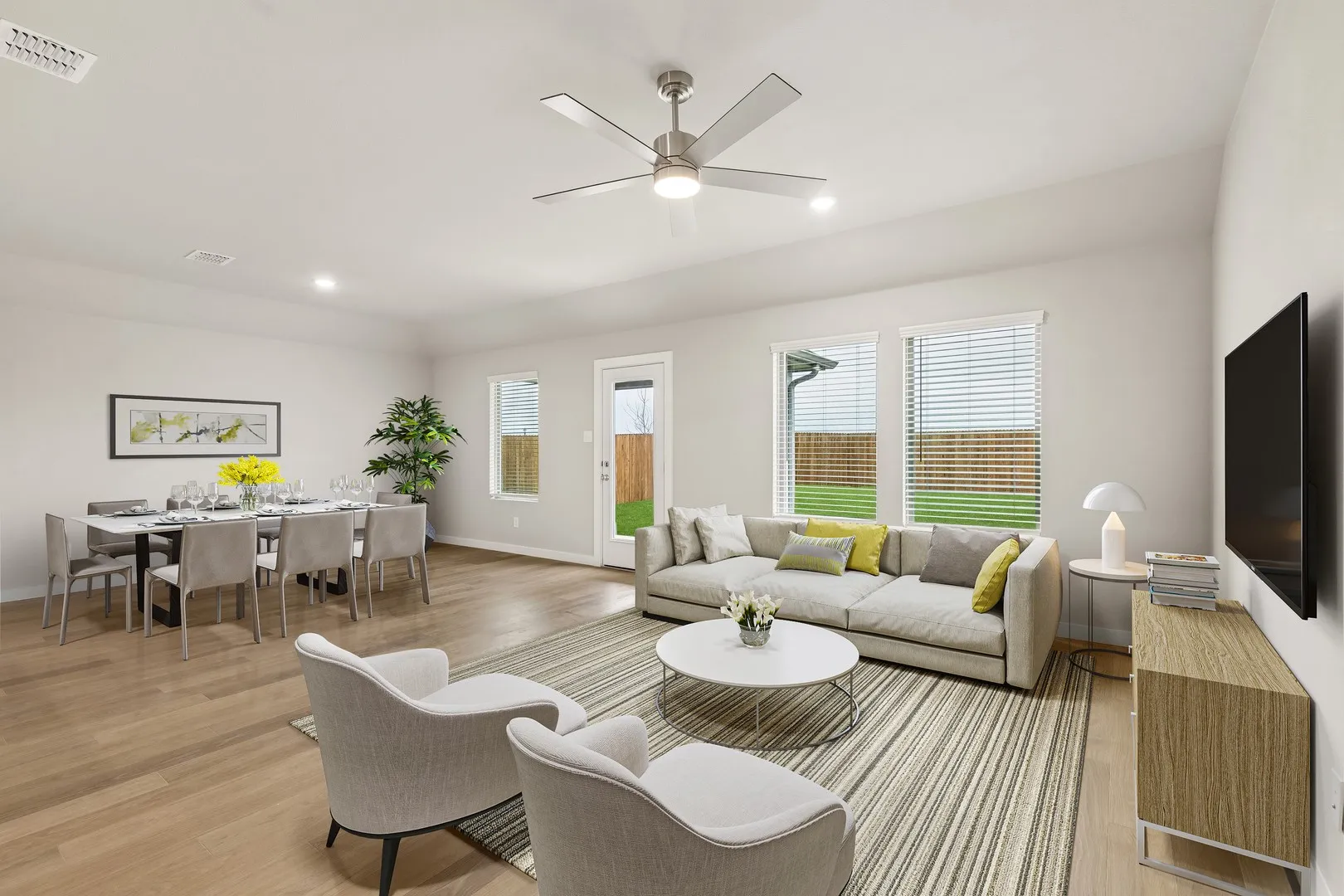 Living Room in the Emmy II home plan by Trophy Signature Homes - REPRESENTATIVE PHOTO