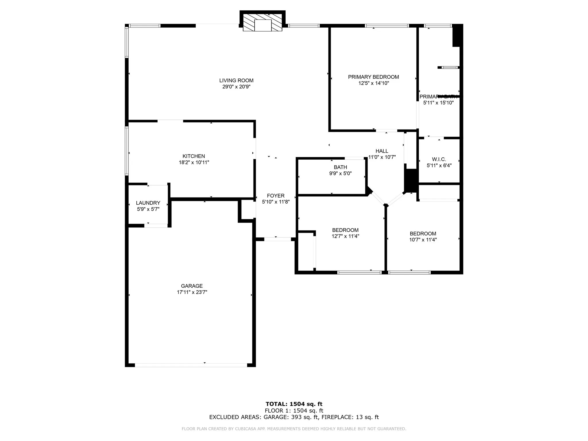 2118 Chruchill Downs floor plan with measurements