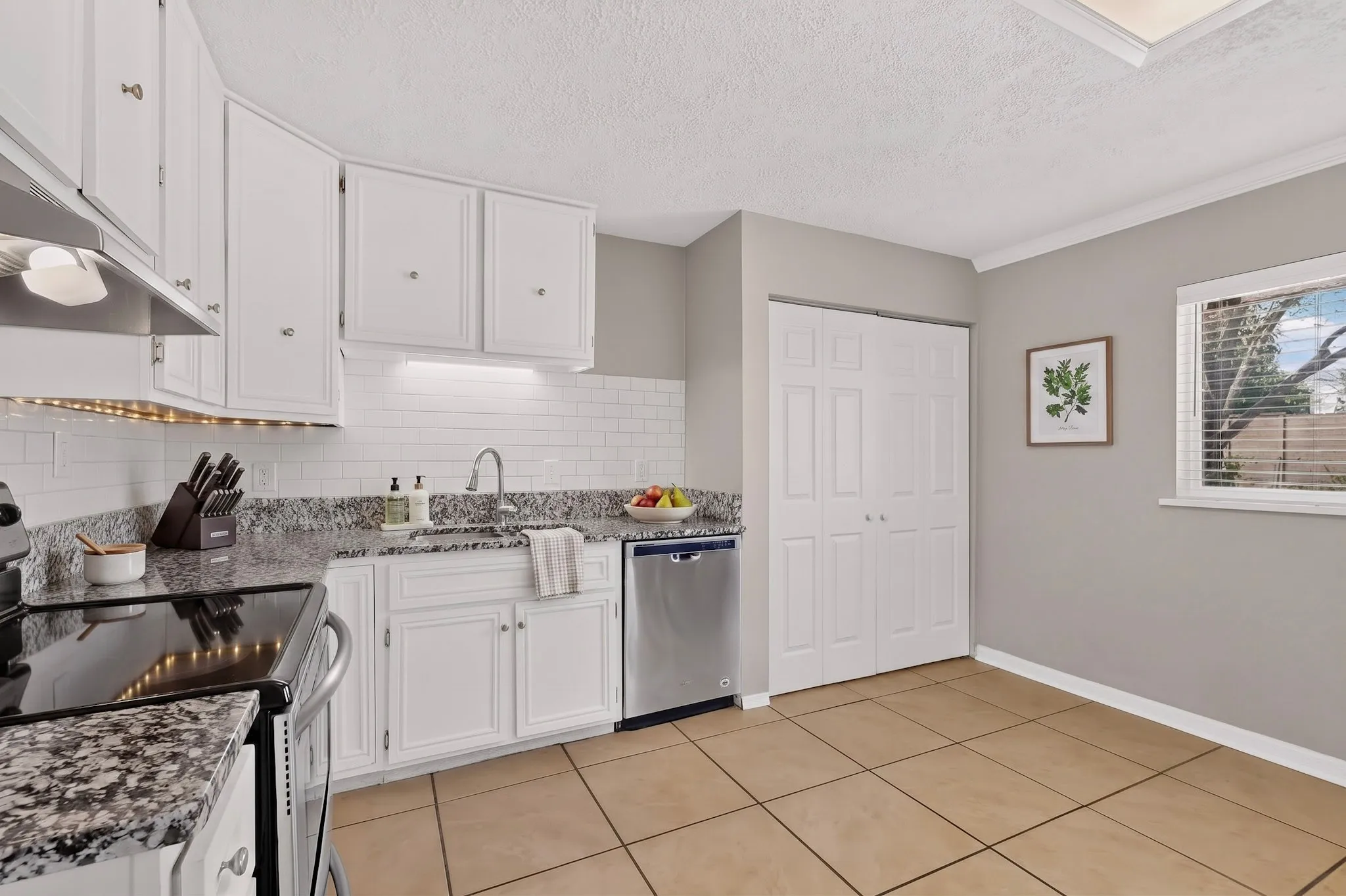 Virtually staged kitchen