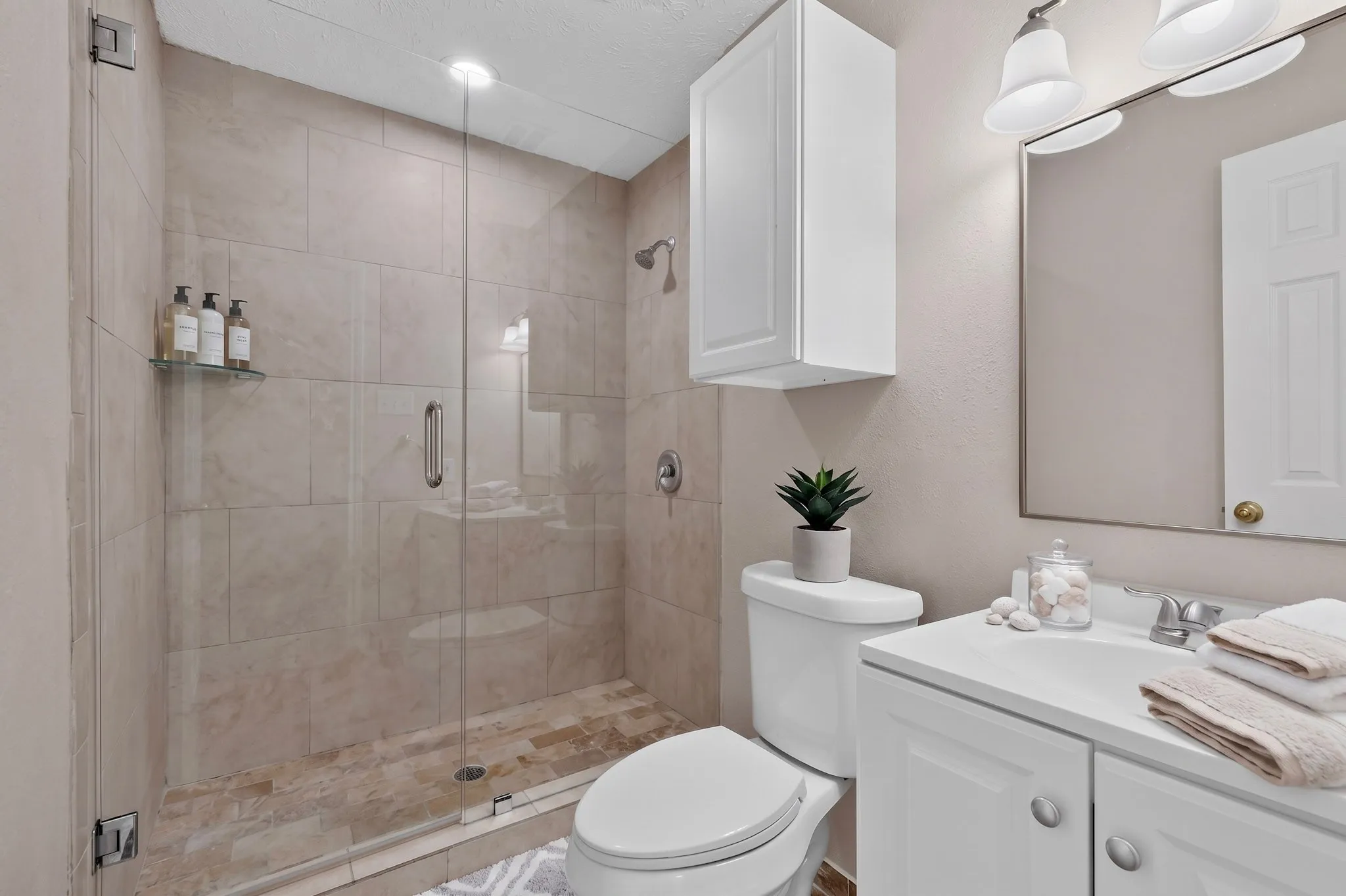 Virtually staged bathroom