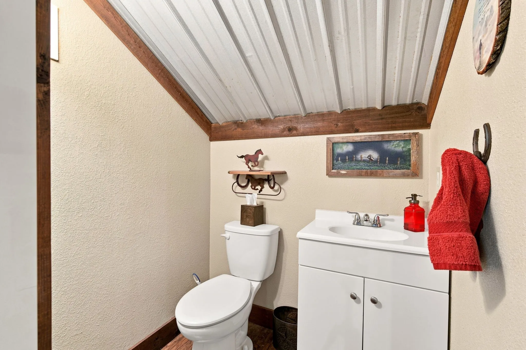 1/2 bath in loft area