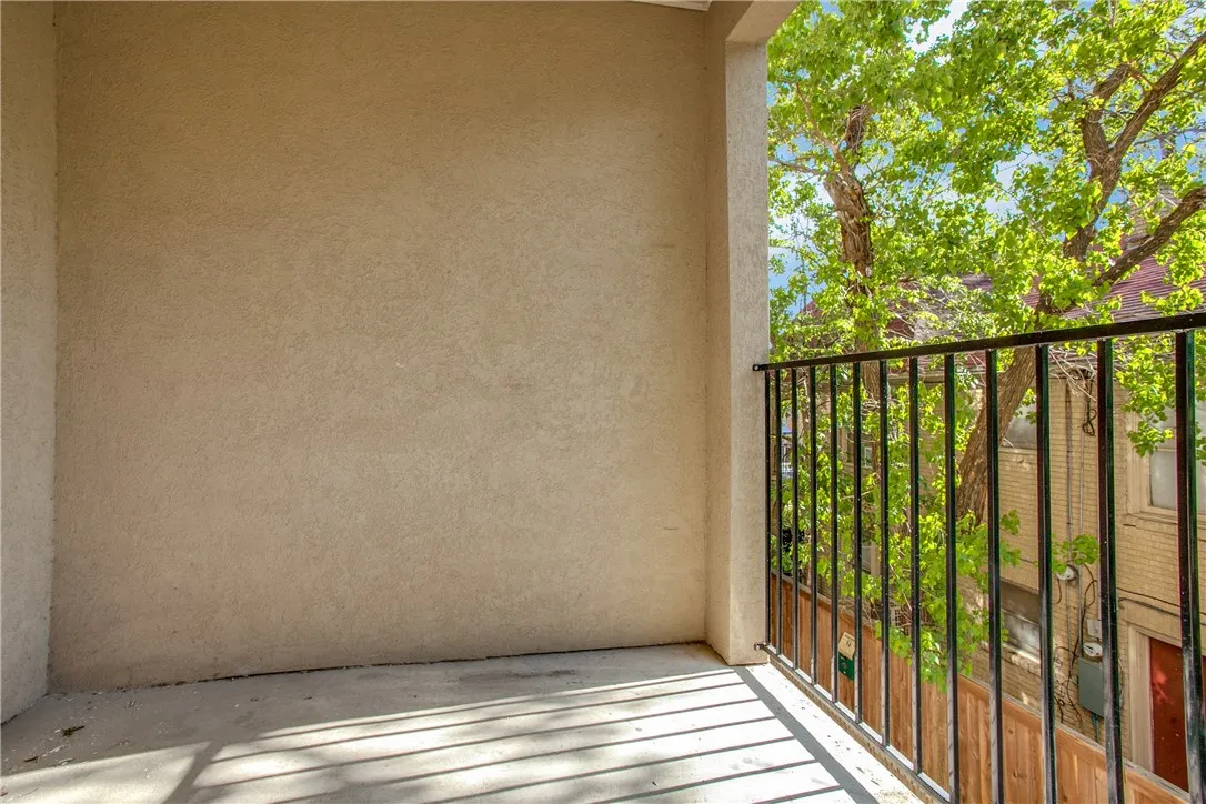 Spacious balcony