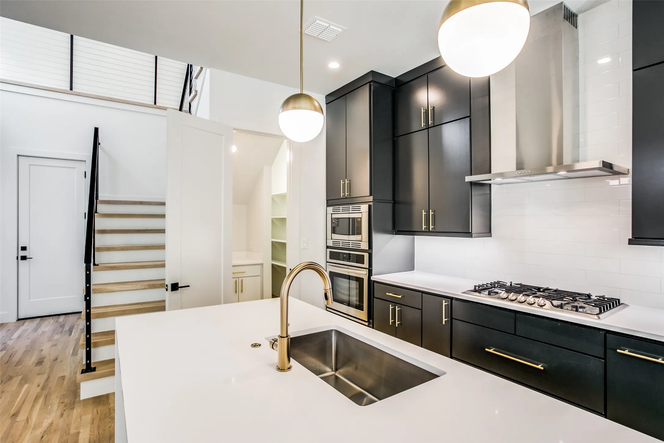 In the large walk in storage closet there is a dry bar, perfect for that coffee station. Looks wonderful, right?