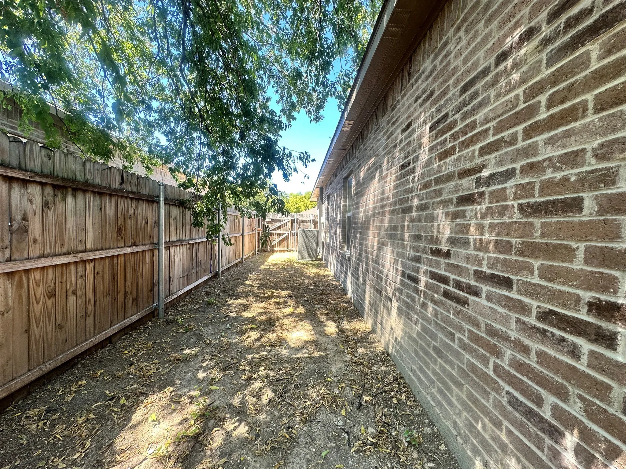Small Fenced Yard