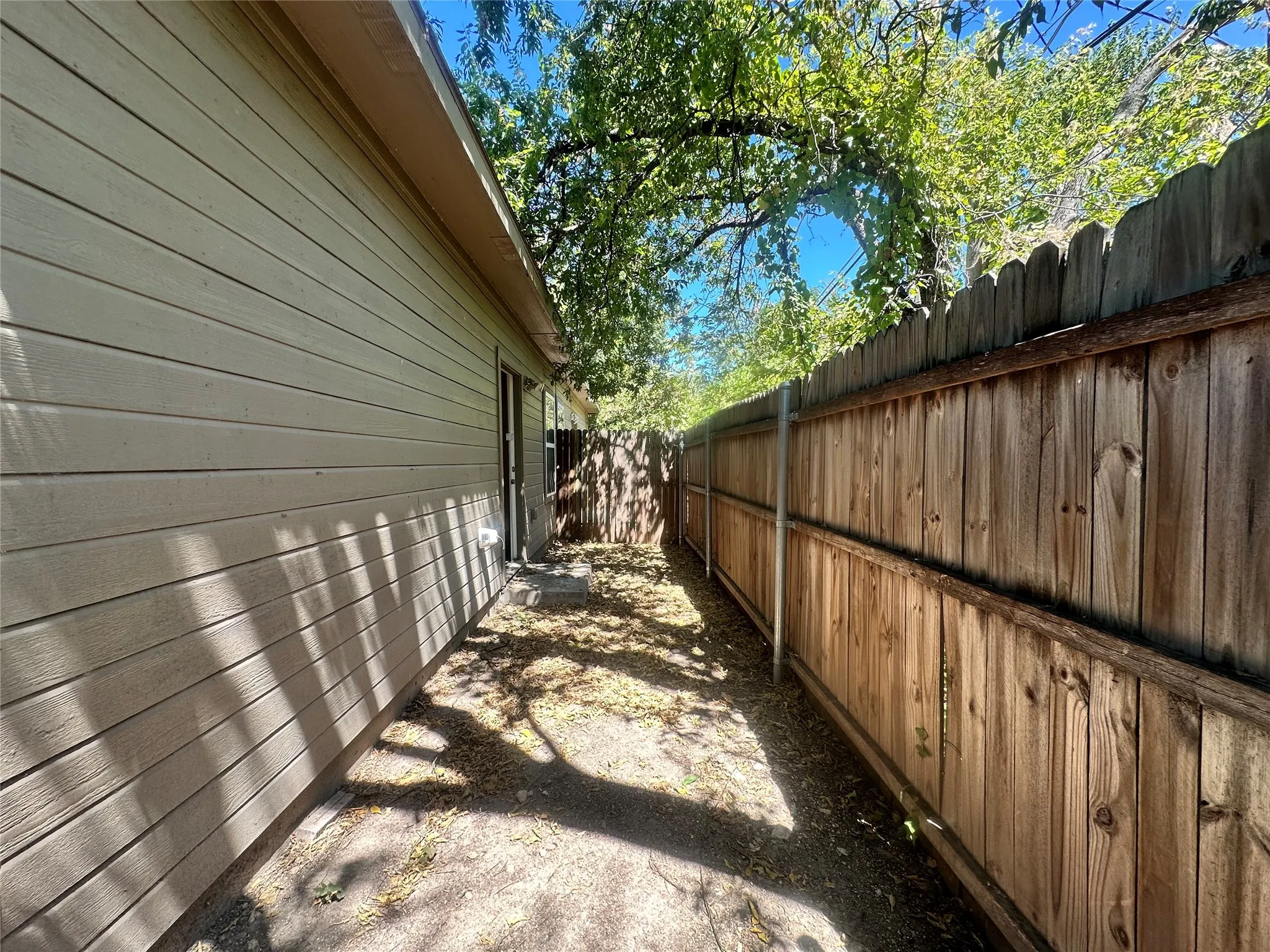 Small Fenced Yard