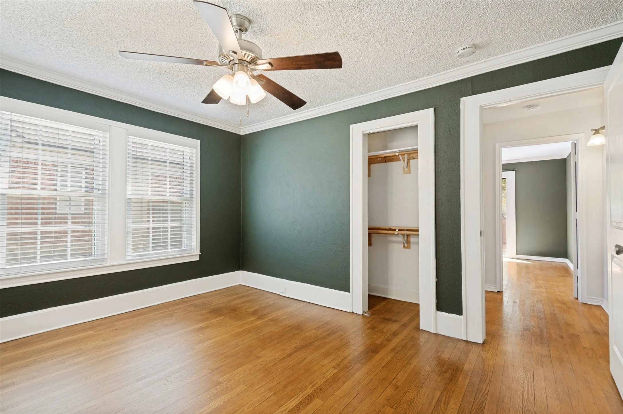 View 2 of Bedroom 1 or Flex room off front.