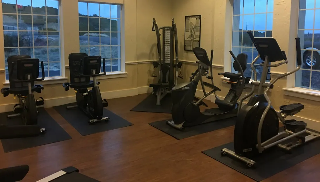 Community fitness center has commercial grade equipment for your enjoyment.