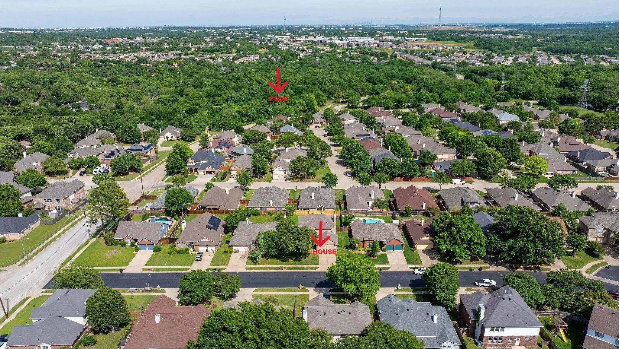 View of aerial view