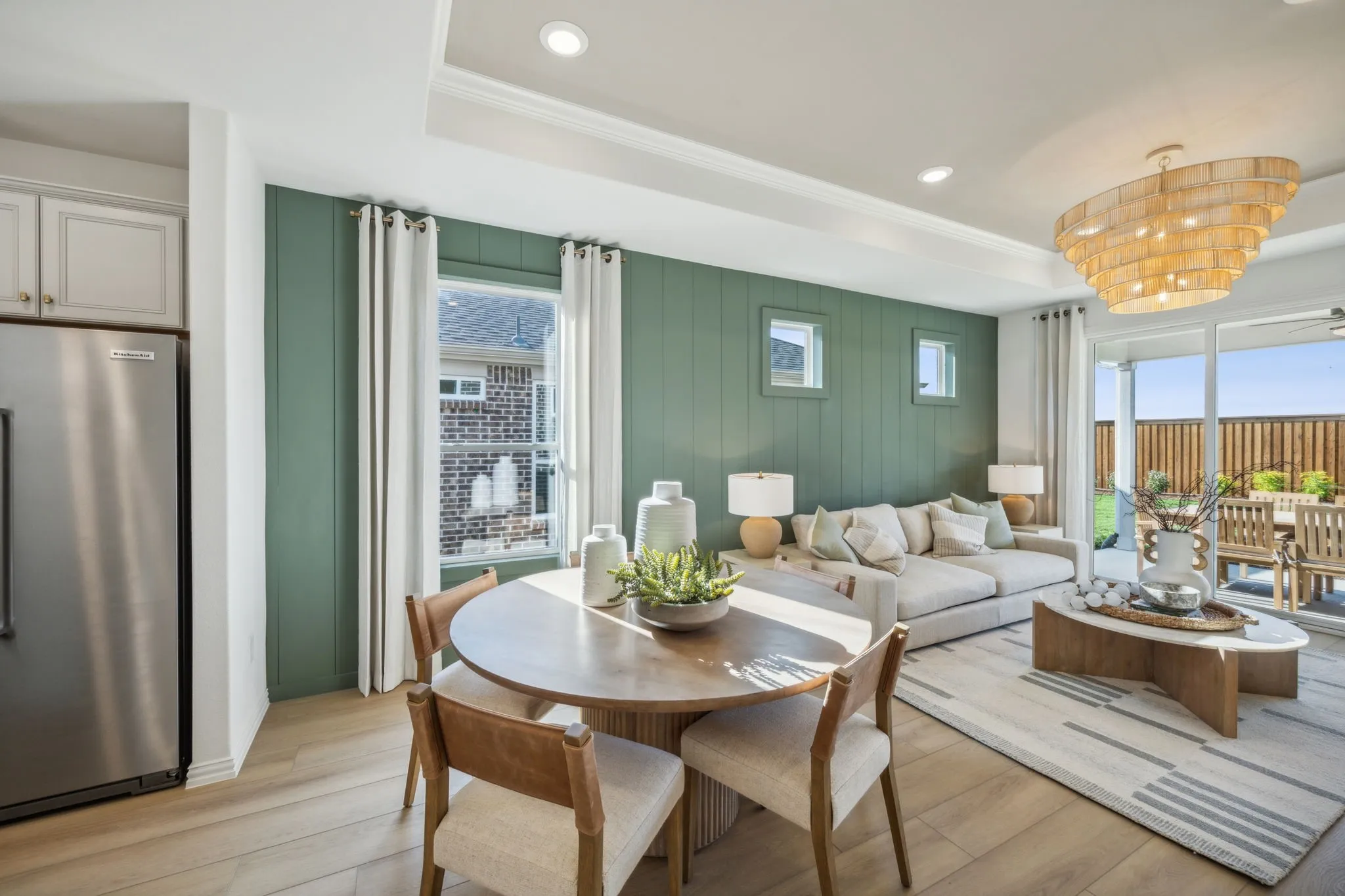 *Model Representation - Dining area off kitchen with large windows