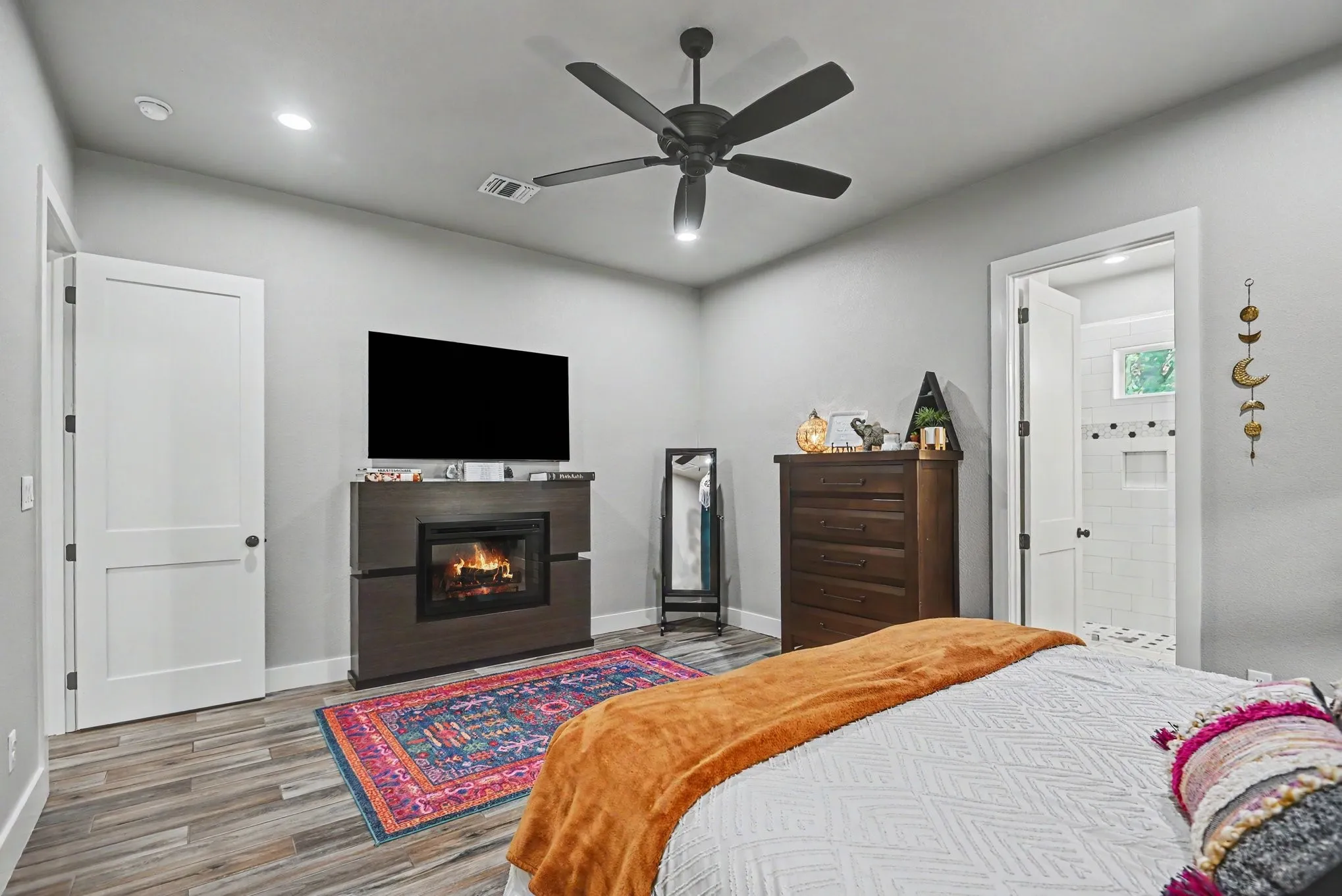 Primary bedroom with ensuite bathroom