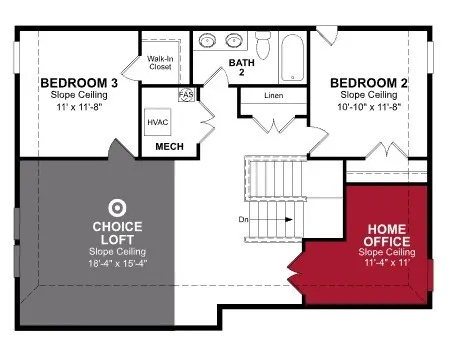 Beazer Homes Lovers Landing Parker Floorplan.