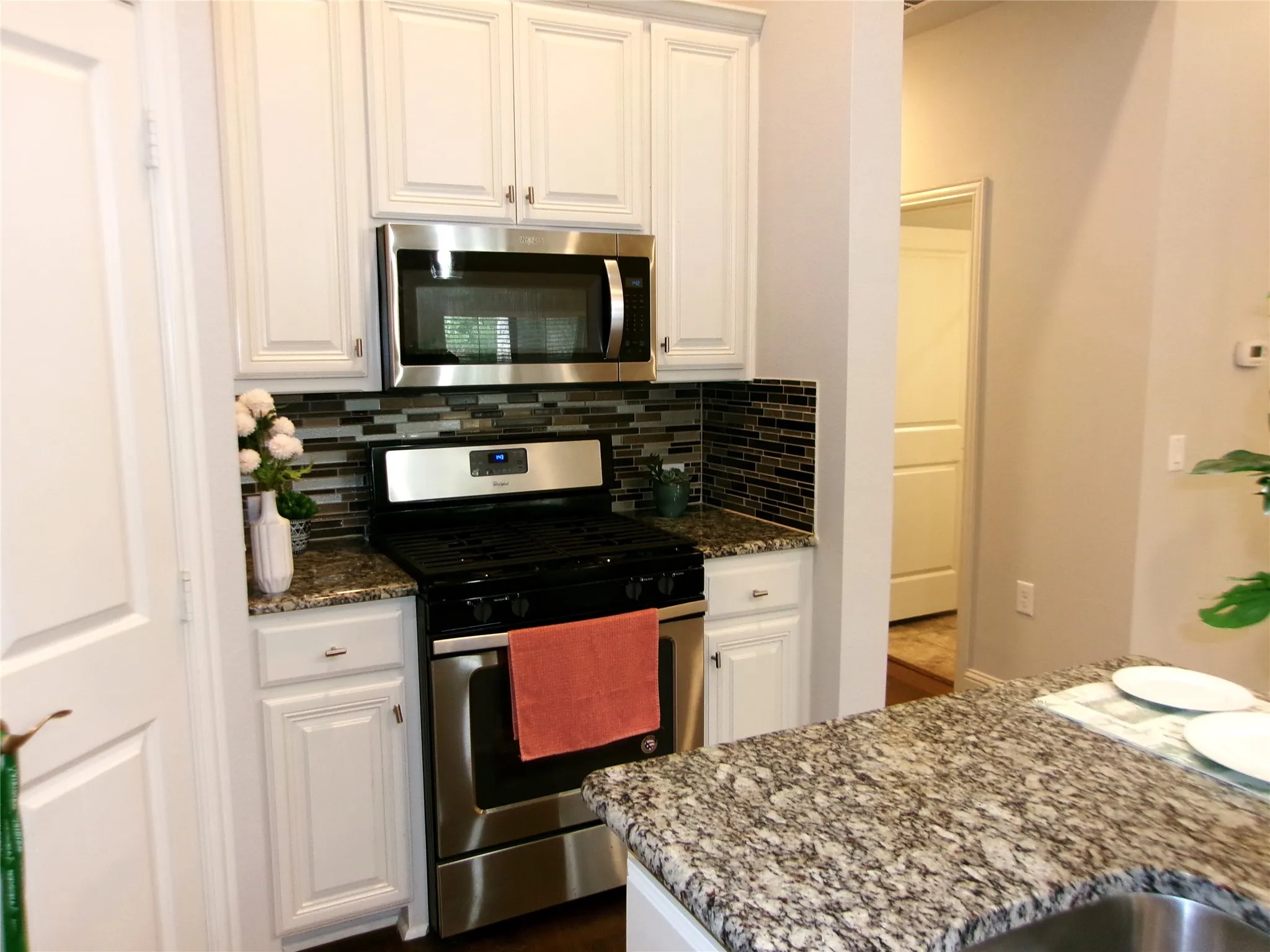 View of kitchen appliances