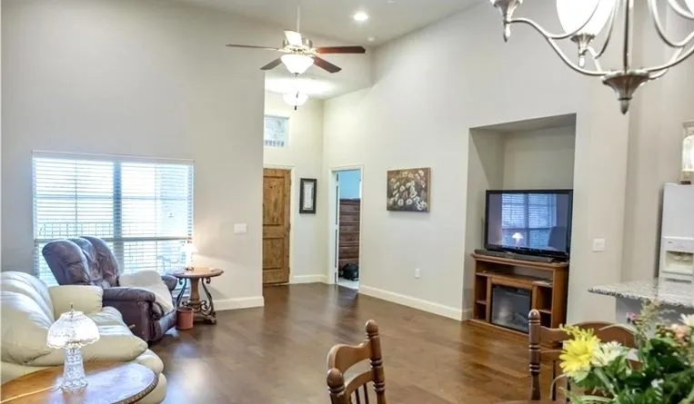 View of living room space with furniture