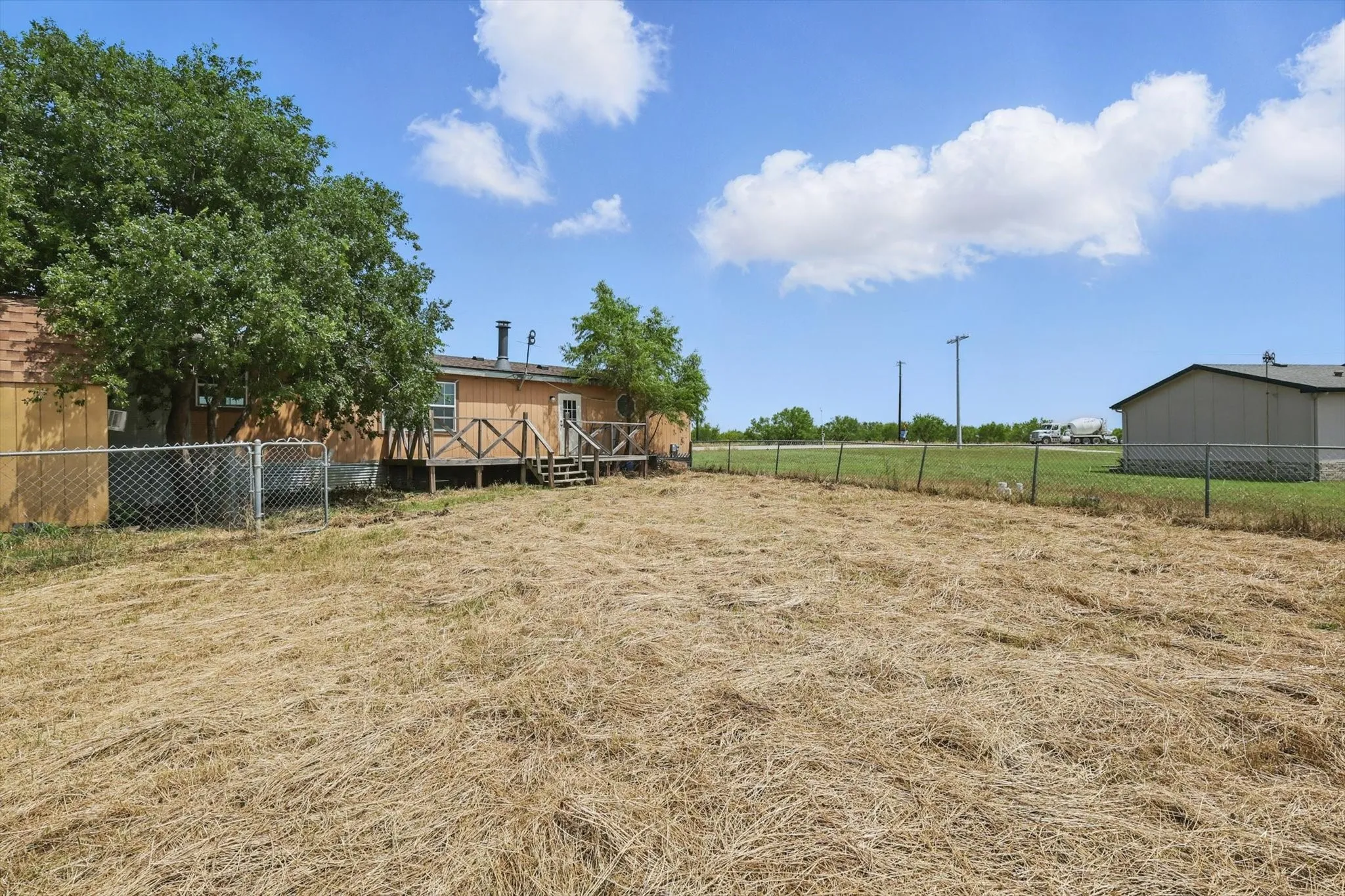 Another view of the back yard