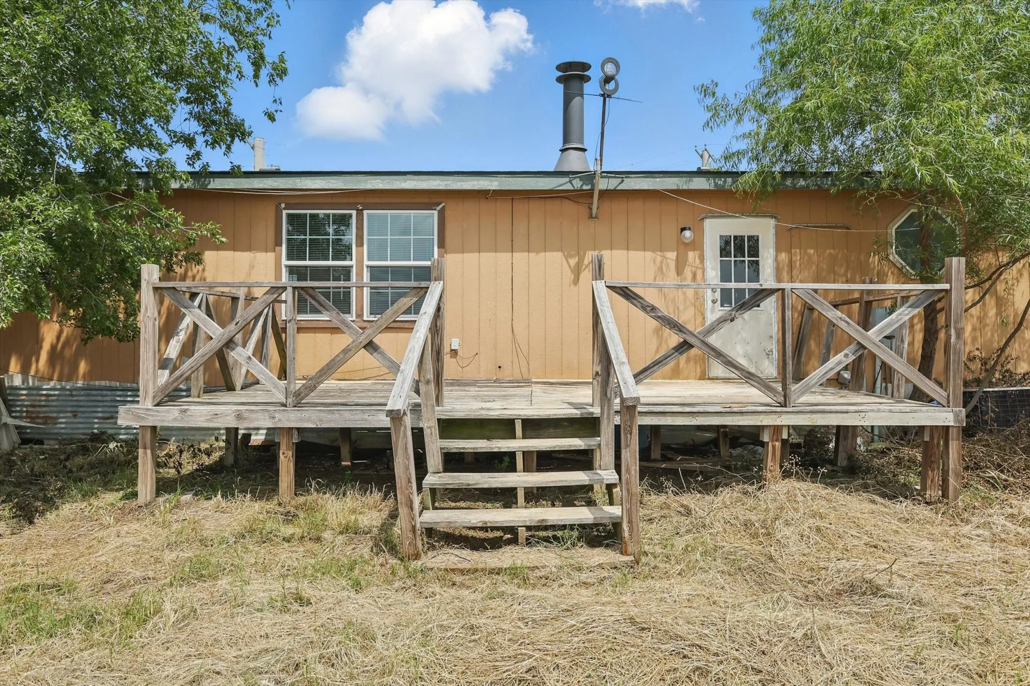 View of the back porch
