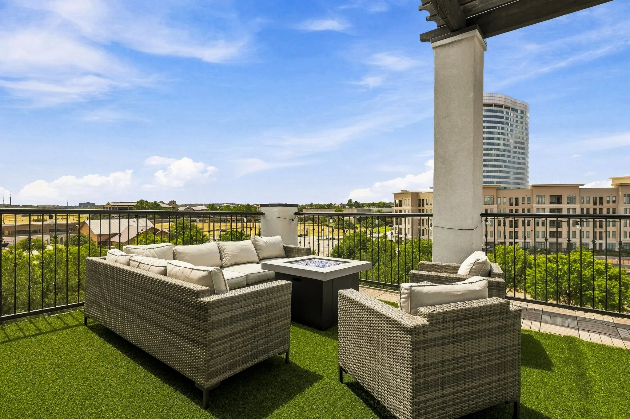 Expansive roof deck with some of the best views in the community.