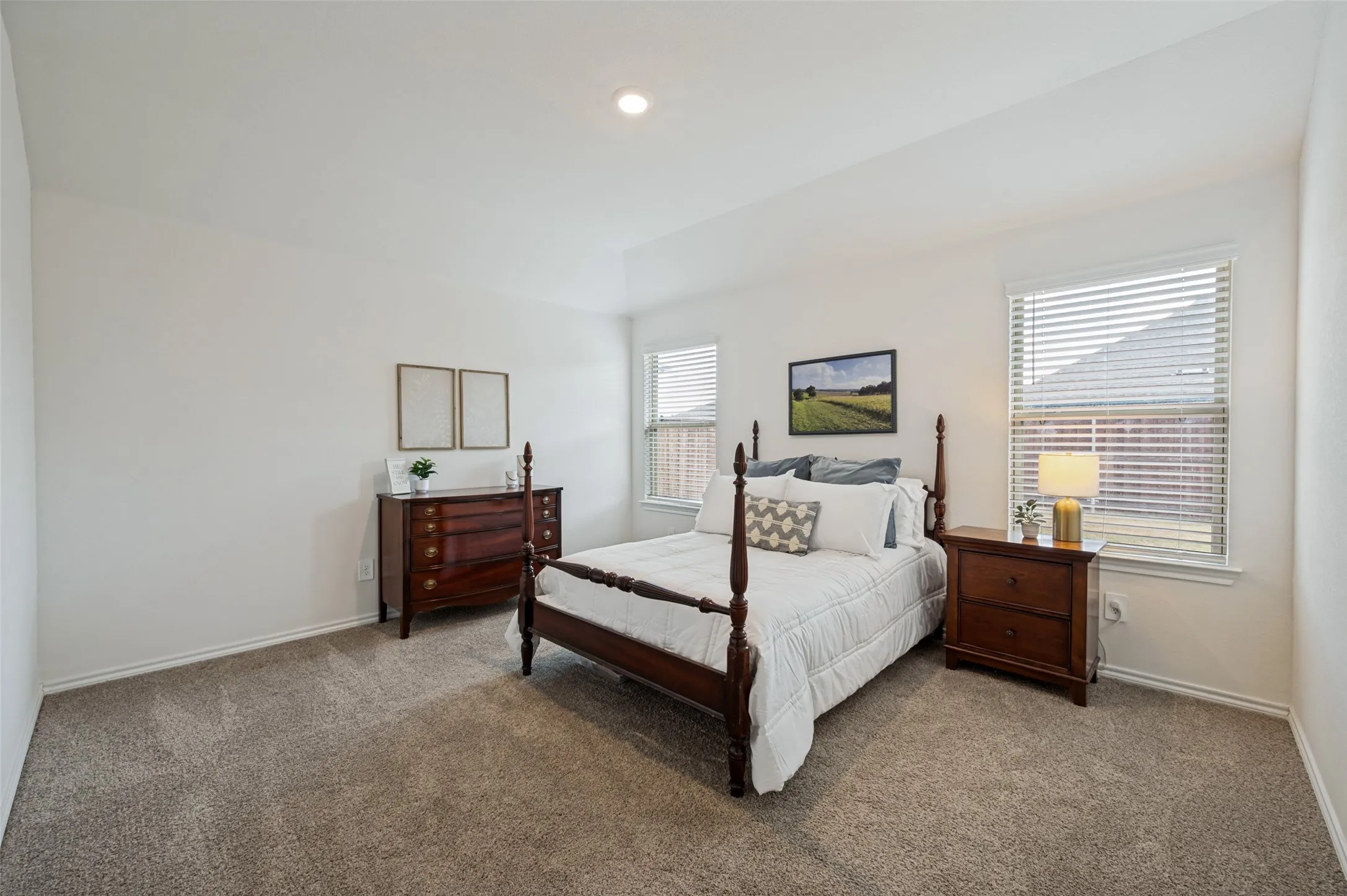 Primary bedroom is split from the other two guest bedrooms!