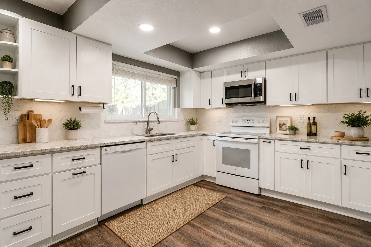 Kitchen- Virtually staged using AI