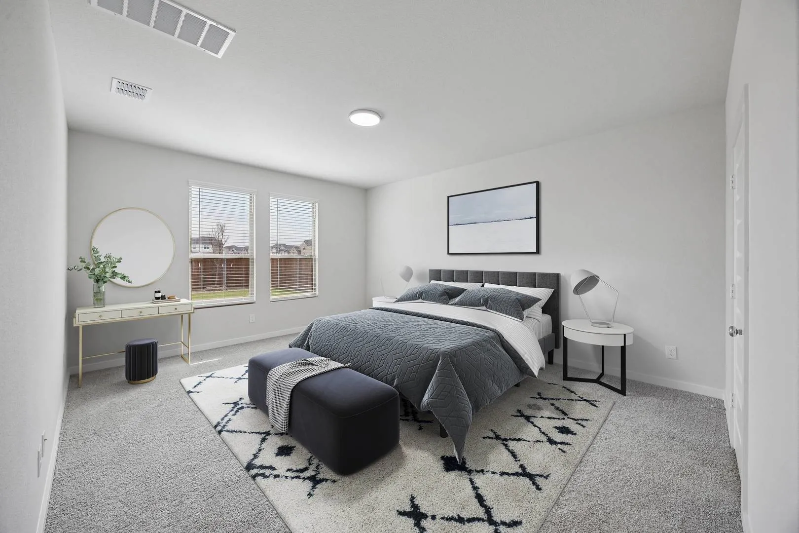 Primary Suite in the Masters home plan by Trophy Signature Homes – REPRESENTATIVE PHOTO