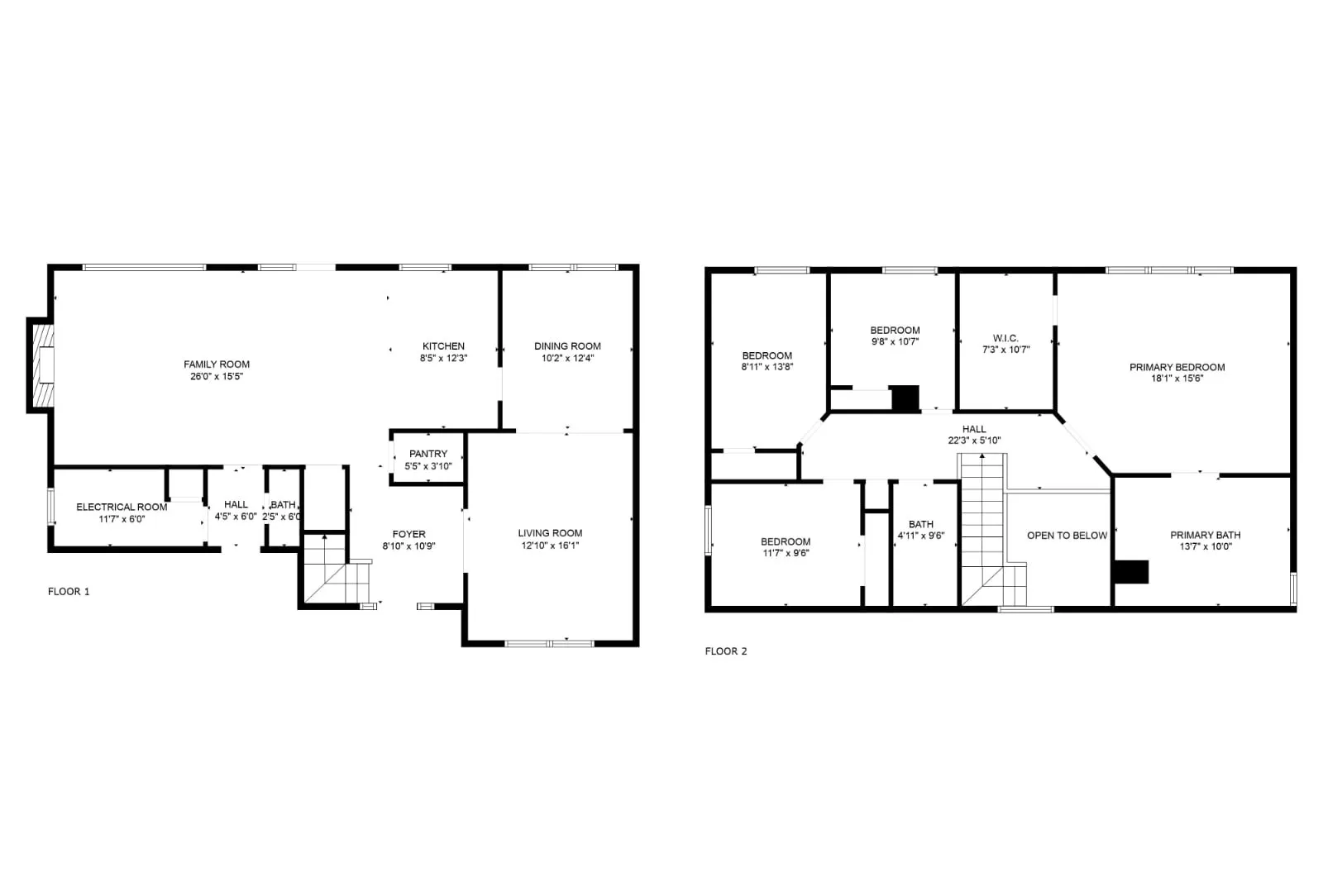 View of floor plan / room layout