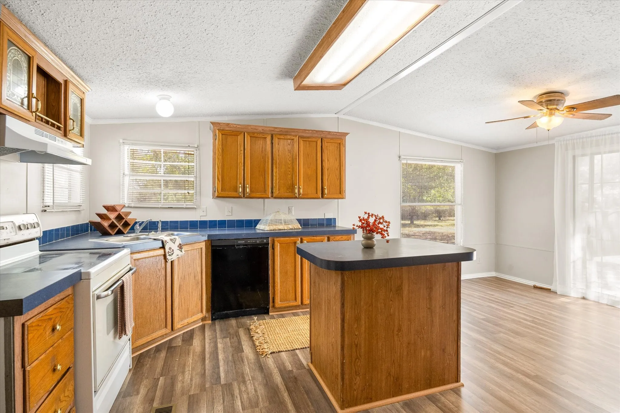 Kitchen bright lighting