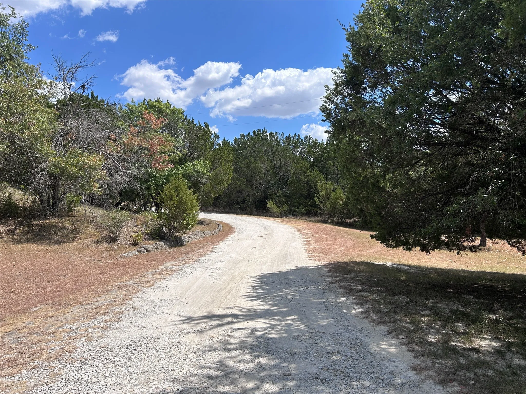 Road leading up to house