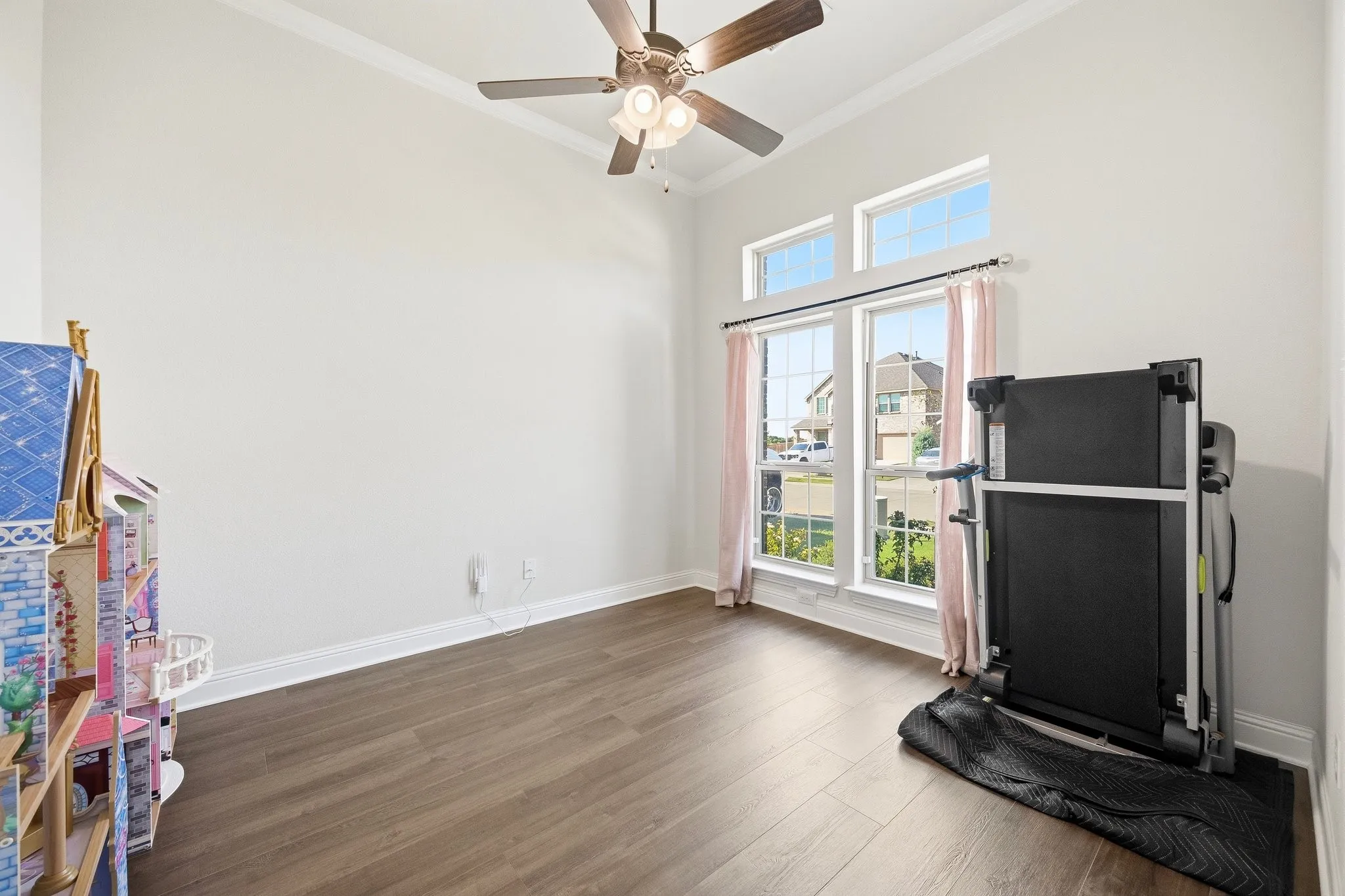 Home office located off entry